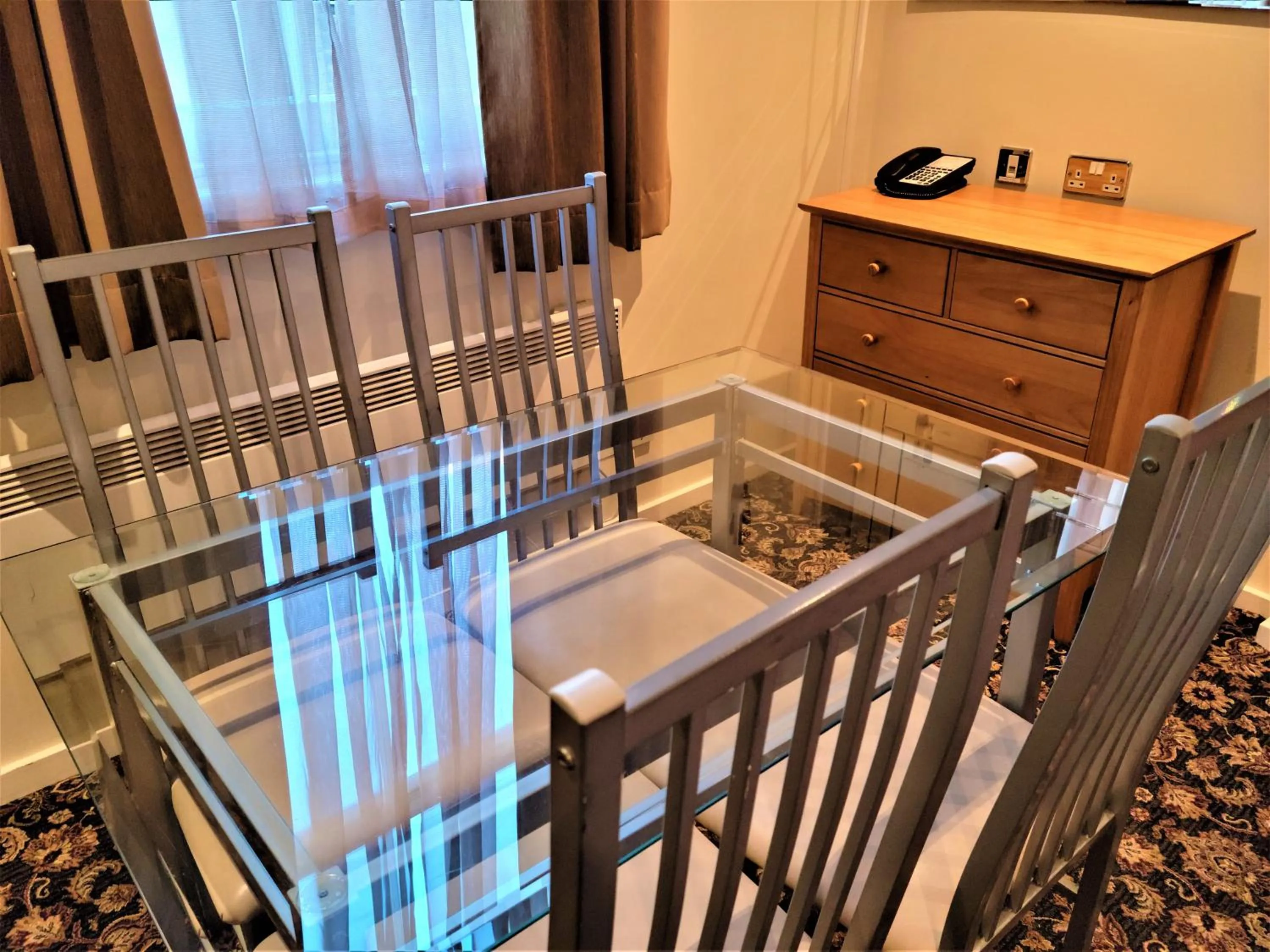 Dining area, Bed in Grand Plaza Serviced Apartments