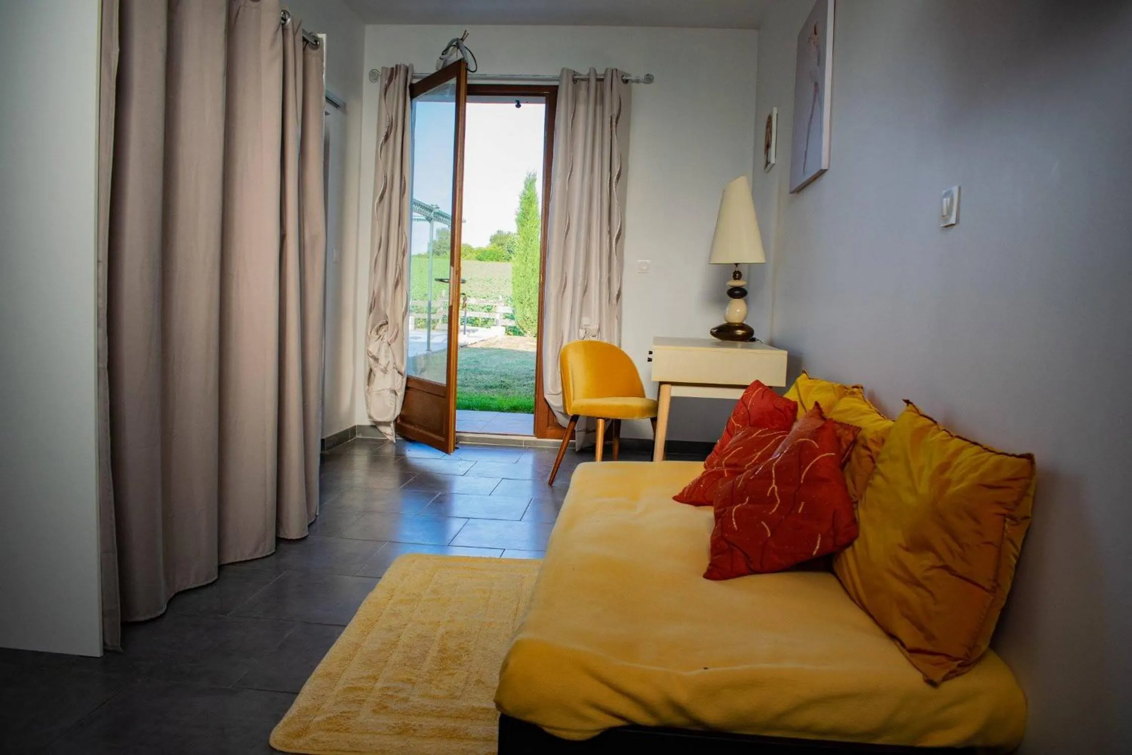 Bed in Chambre d'hôtes Lempery