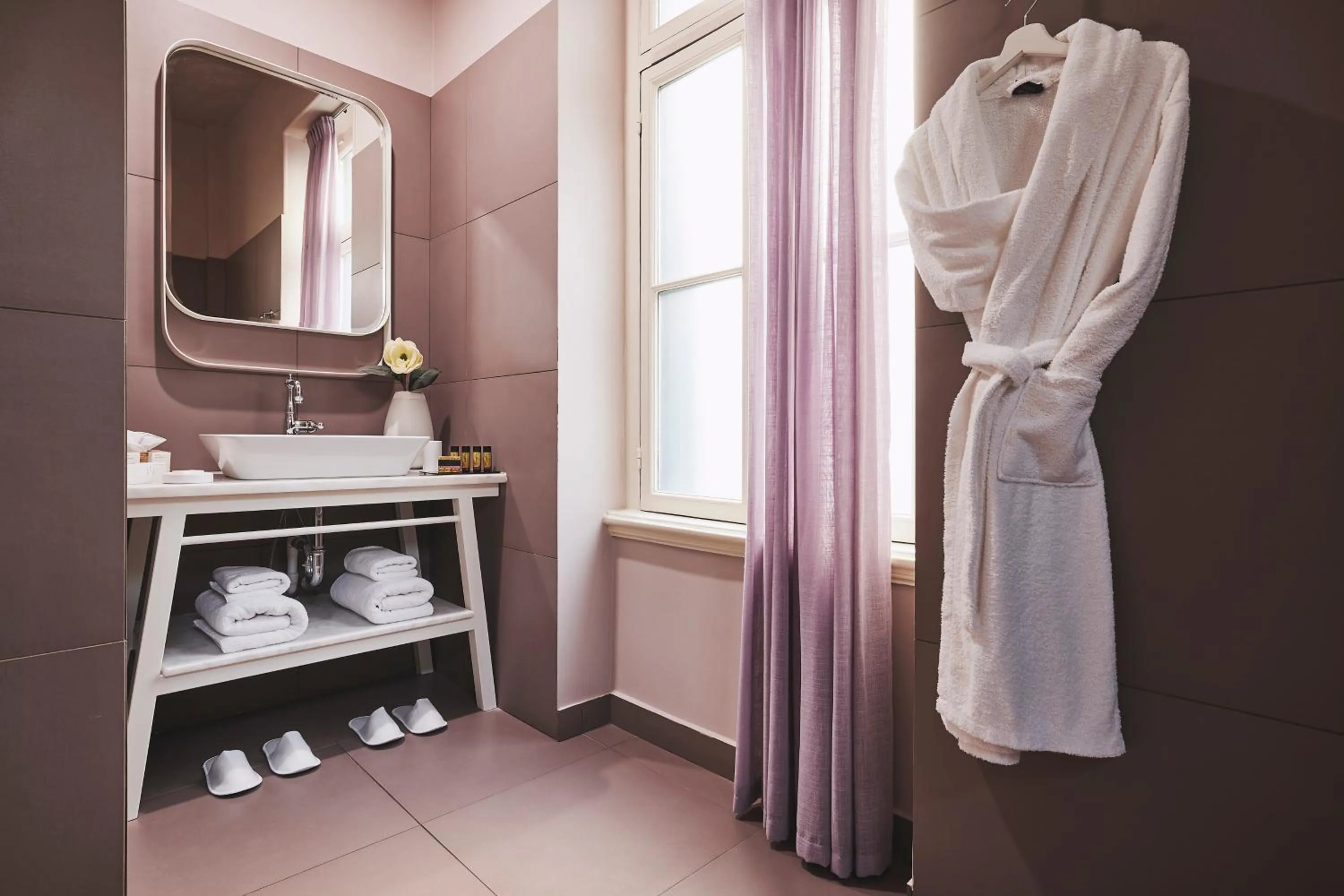 Bathroom in Bohemian Suites Athens