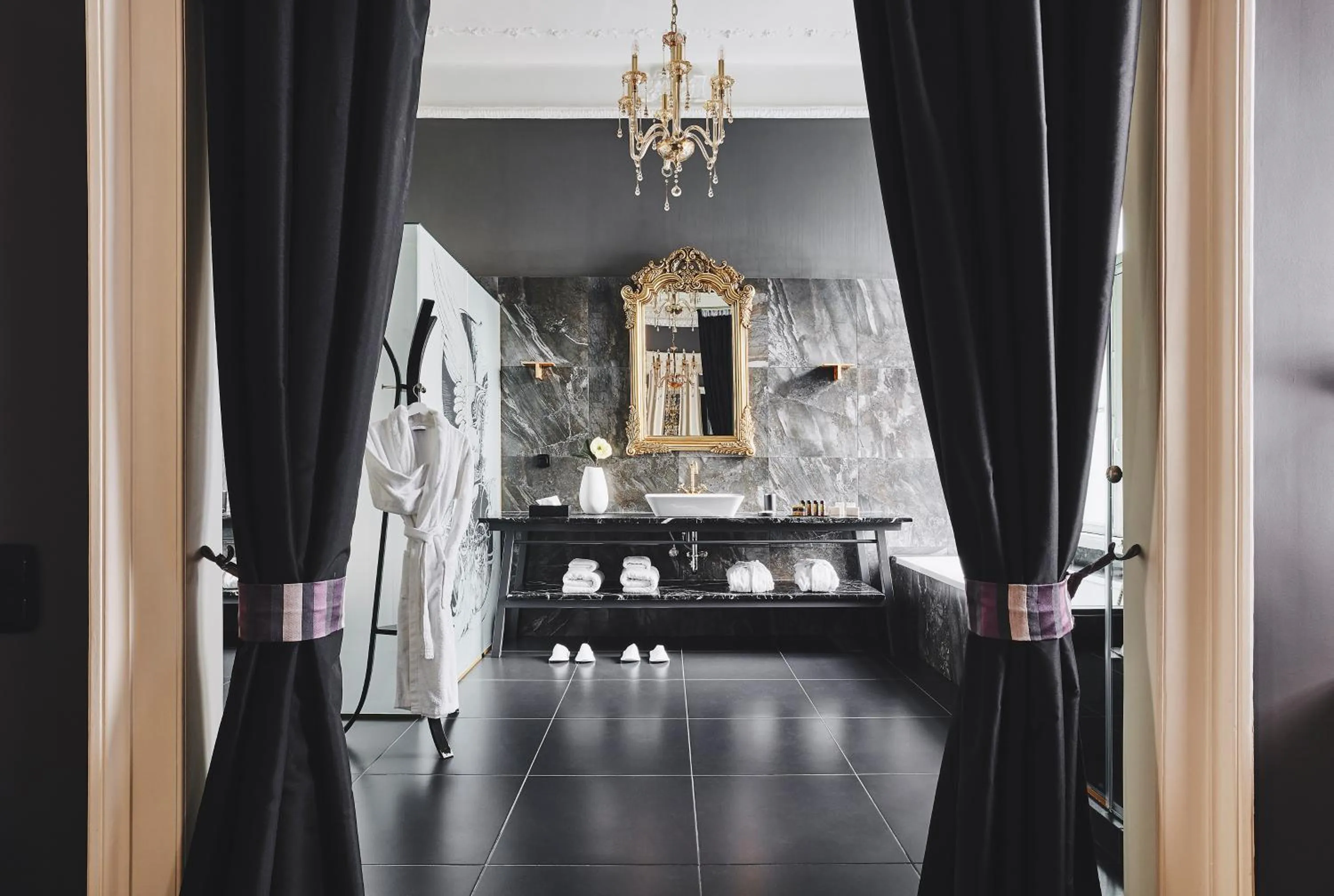 Bathroom in Bohemian Suites Athens