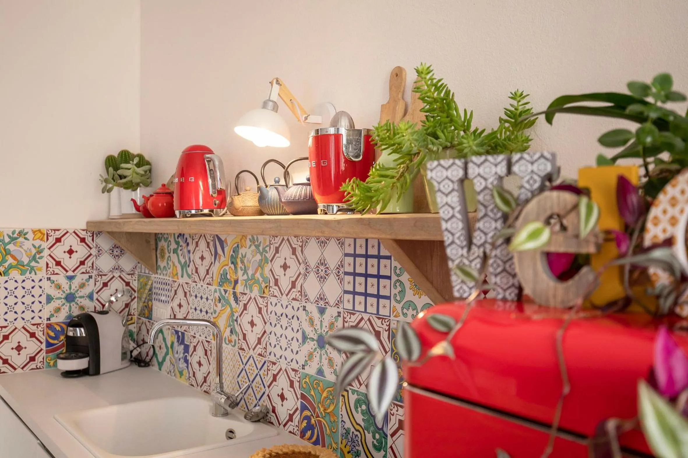 Kitchen or kitchenette in Indarsena b&b