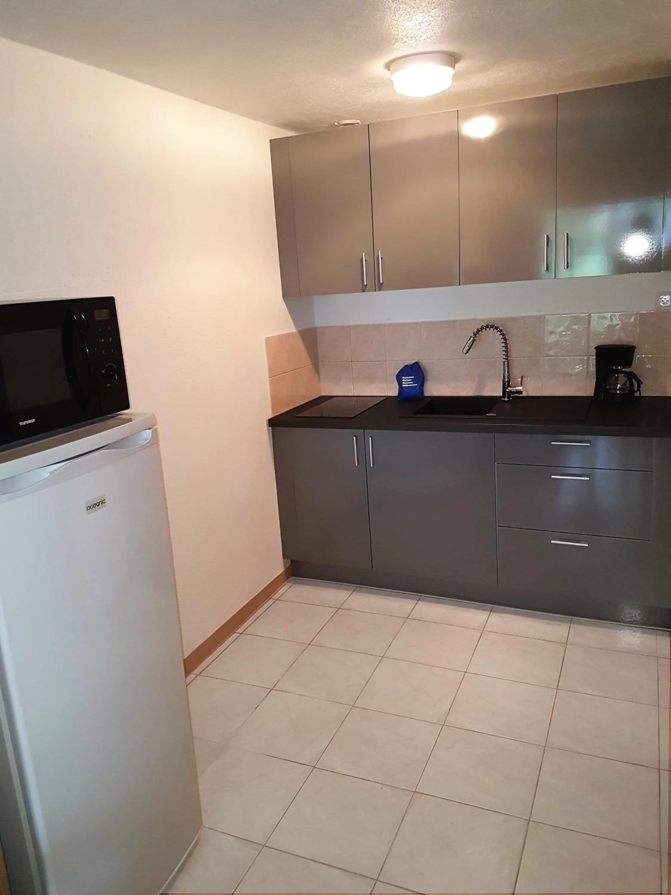 Kitchen or kitchenette in Les Arbousiers Village Hôtel Provençal