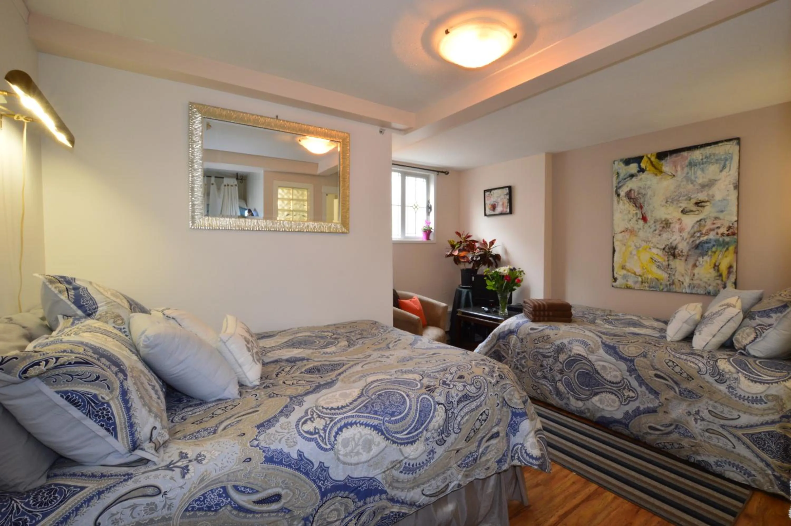 Bed in Marketa's Bed and Breakfast