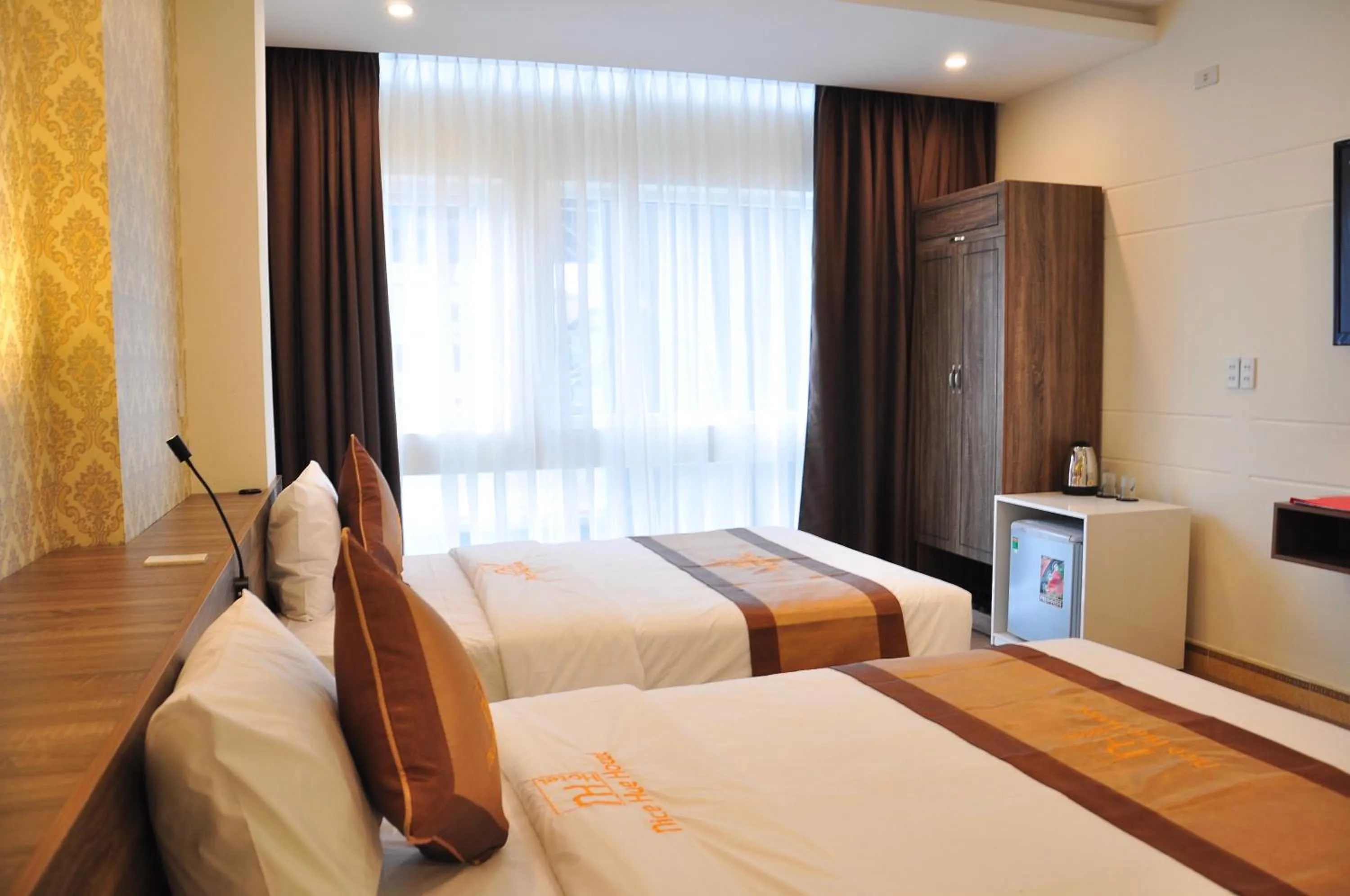 Spring, Bed in Nice Hue Hotel