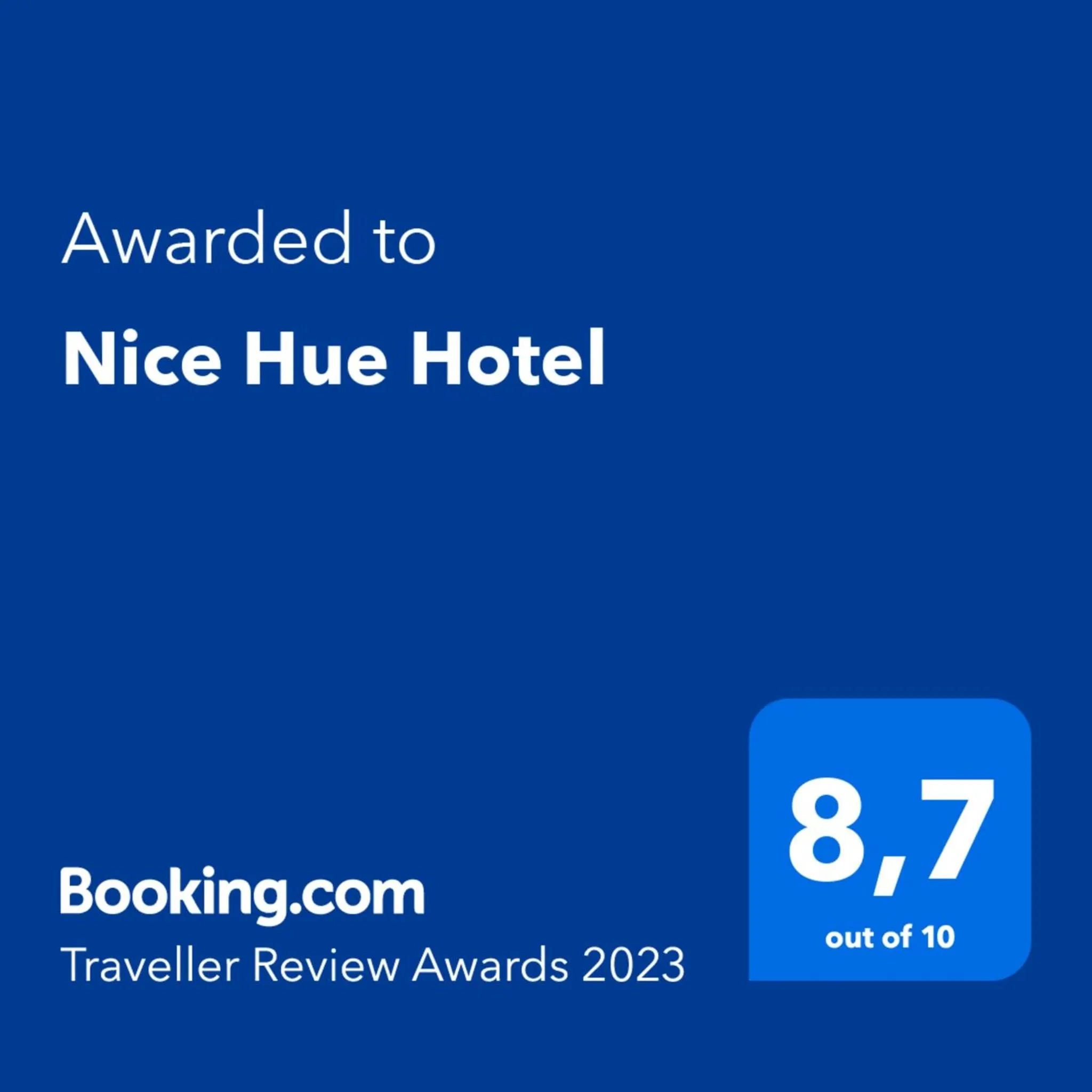 Certificate/Award in Nice Hue Hotel
