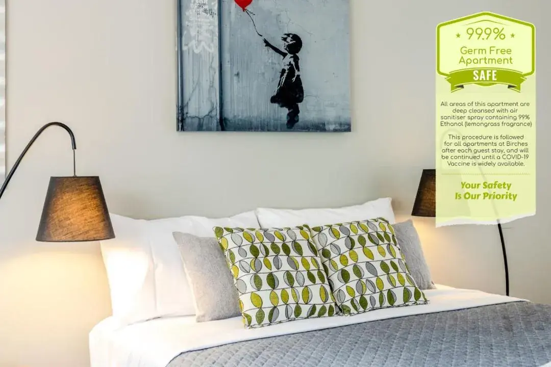 Bed in Birches Serviced Apartments Bed in Birches Serviced Apartments