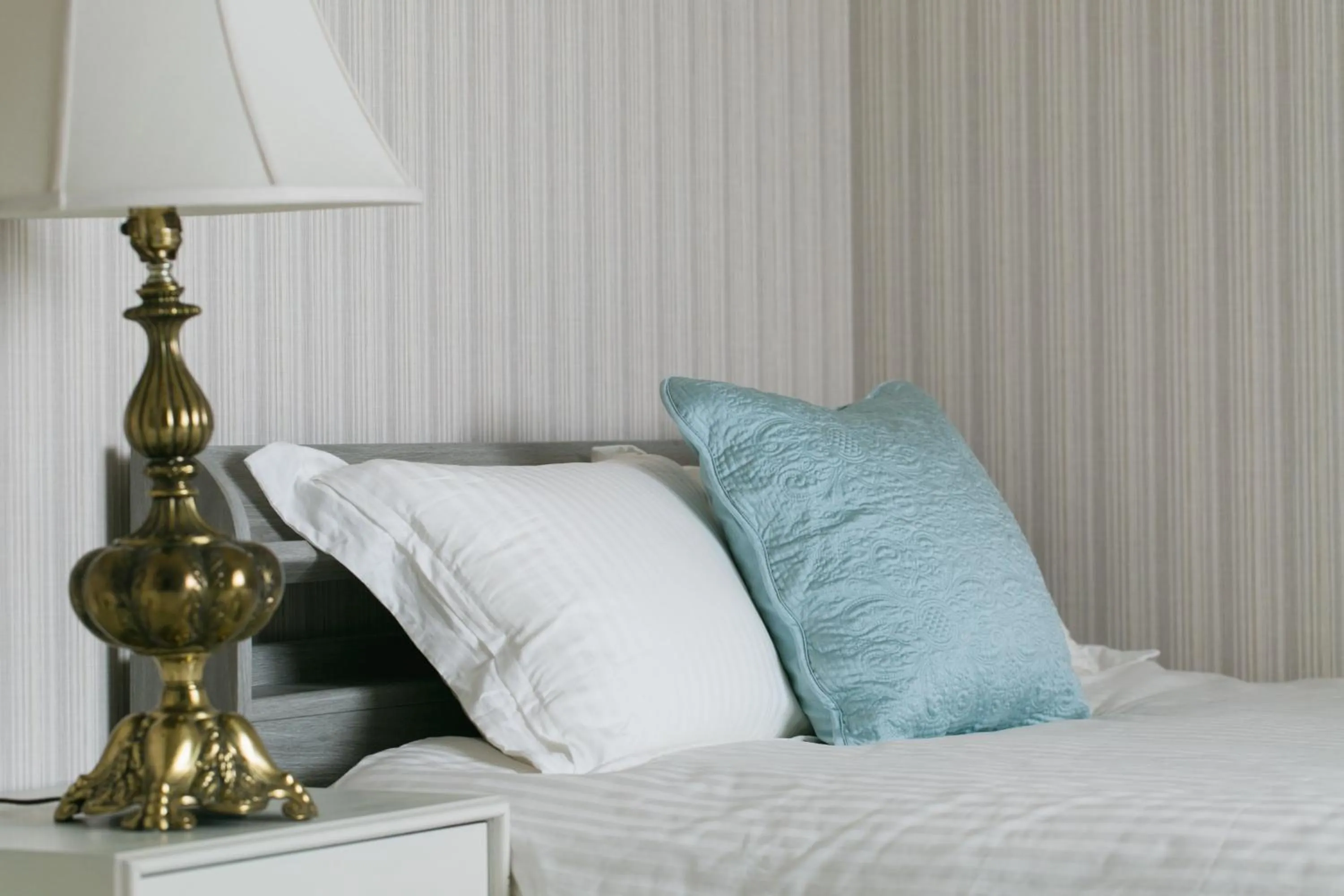 Decorative detail, Bed in Hideout Okinawa Uruma