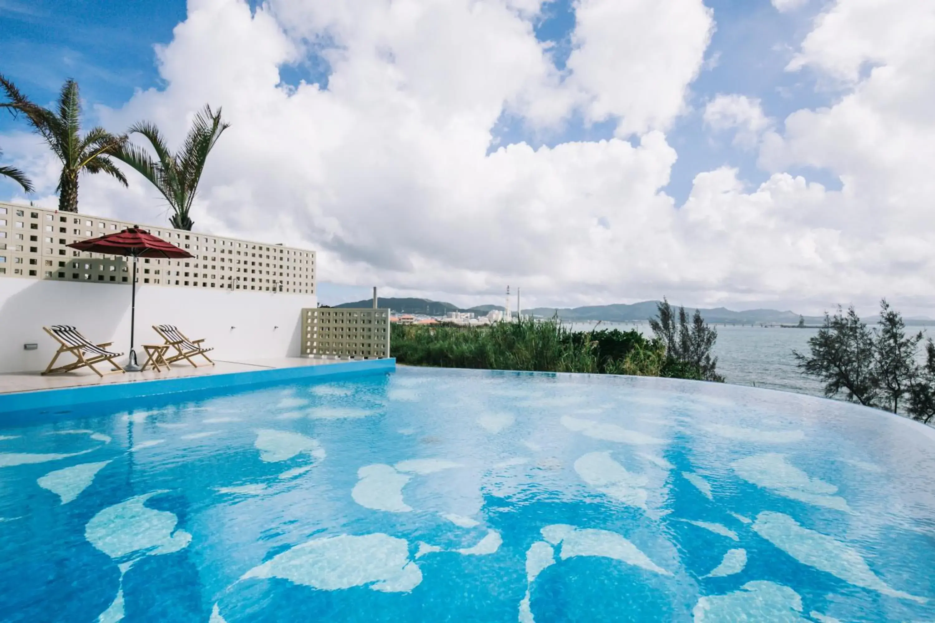 Pool view in Hideout Okinawa Uruma Pool view in Hideout Okinawa Uruma