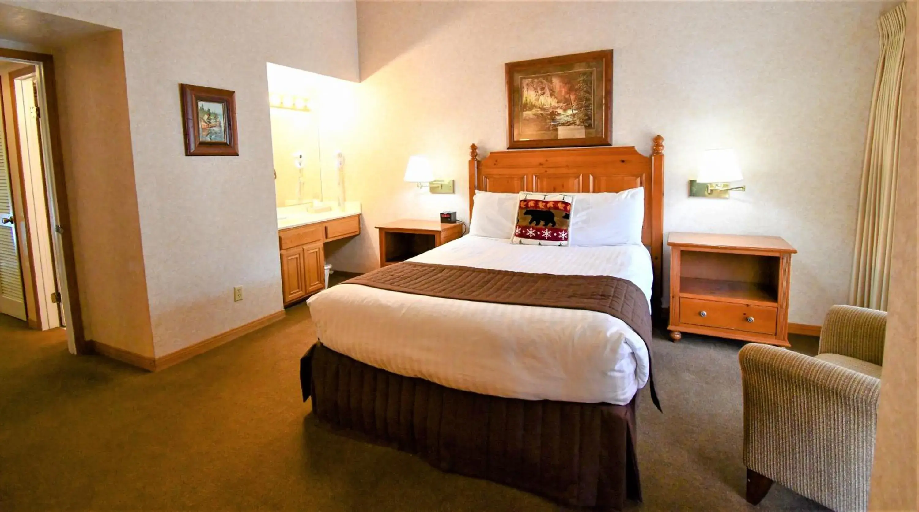 Bed in Lagonita Lodge Bed in Lagonita Lodge