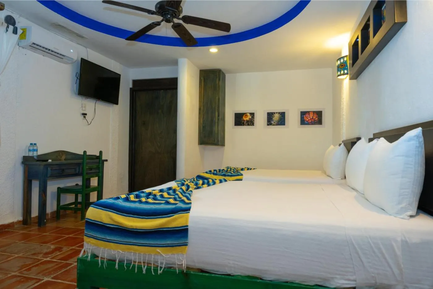 Bed in Hotel Museo Matan Kaan Mahahual