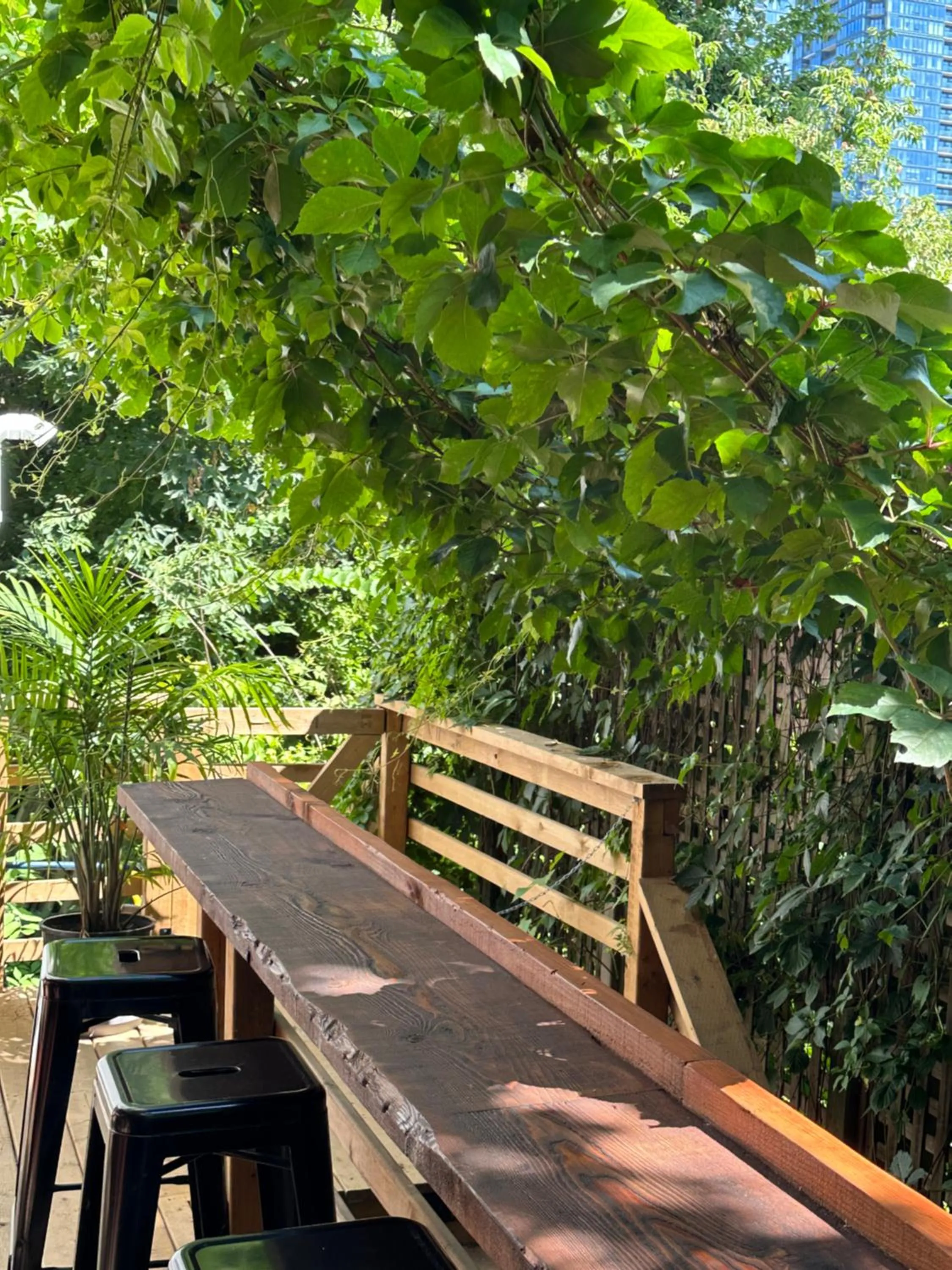 Patio in Auberge Saintlo Montréal Hostel