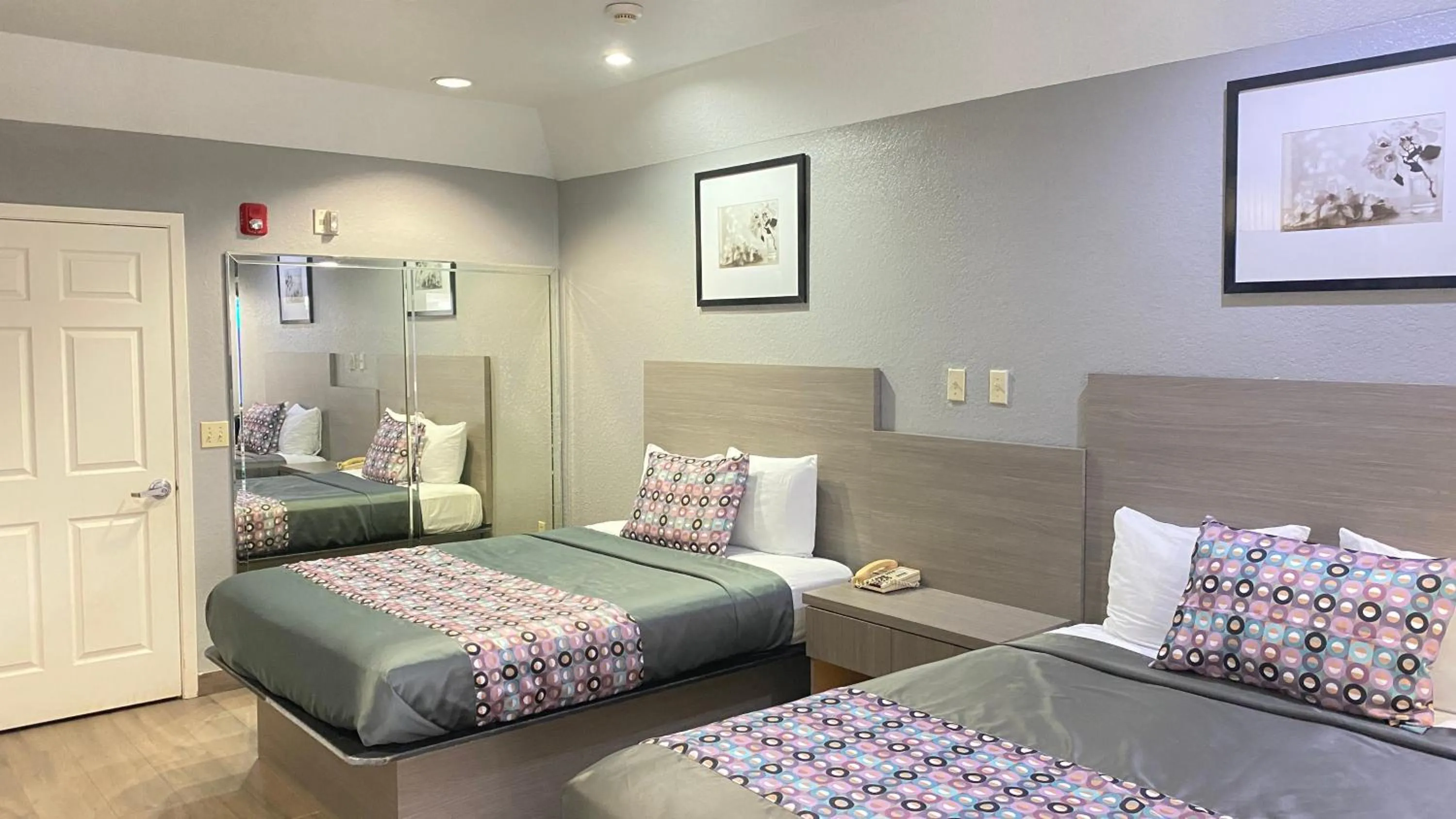 Bed in Island Suites Hobby Airport