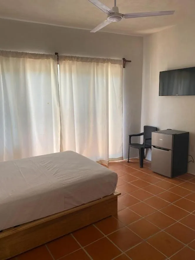 Bed in Hotel Bungalows Acuario