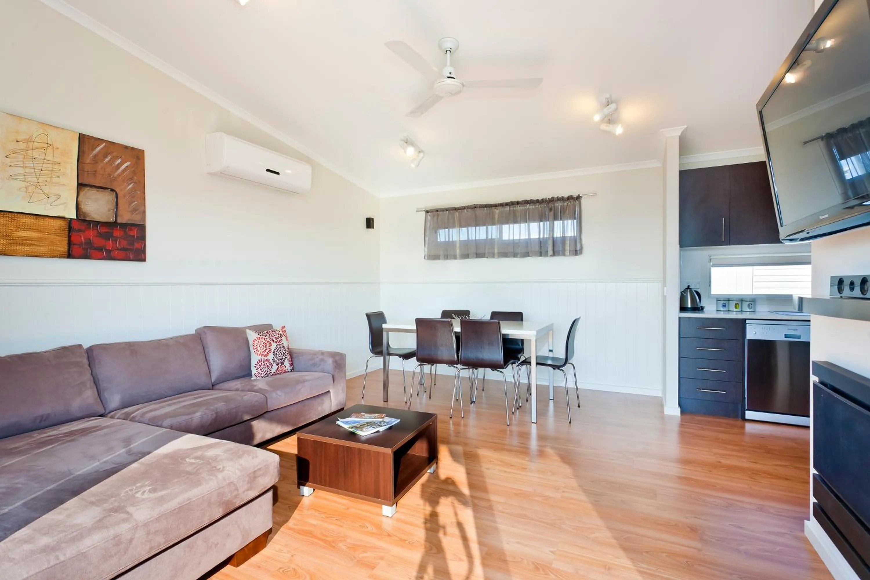 Kitchen or kitchenette in Great Ocean Road Tourist Park