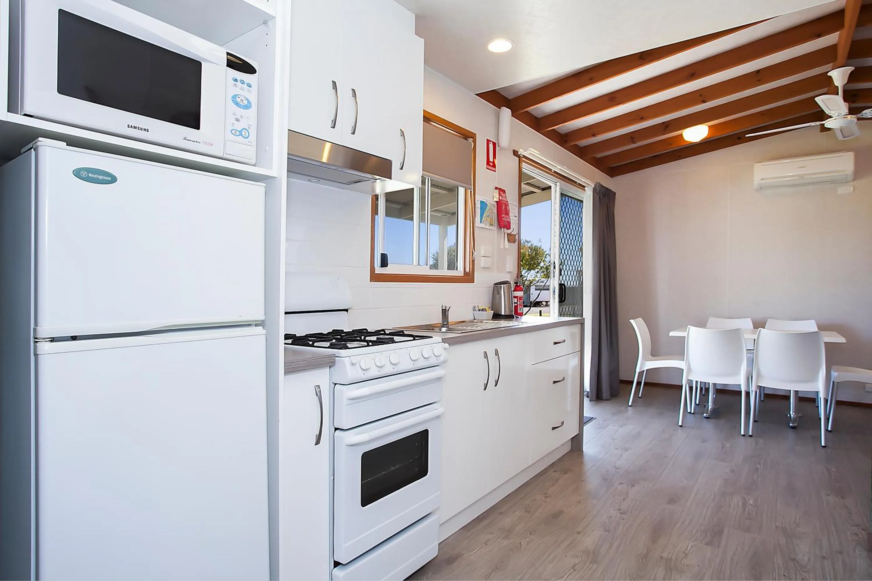 Kitchen or kitchenette in Great Ocean Road Tourist Park