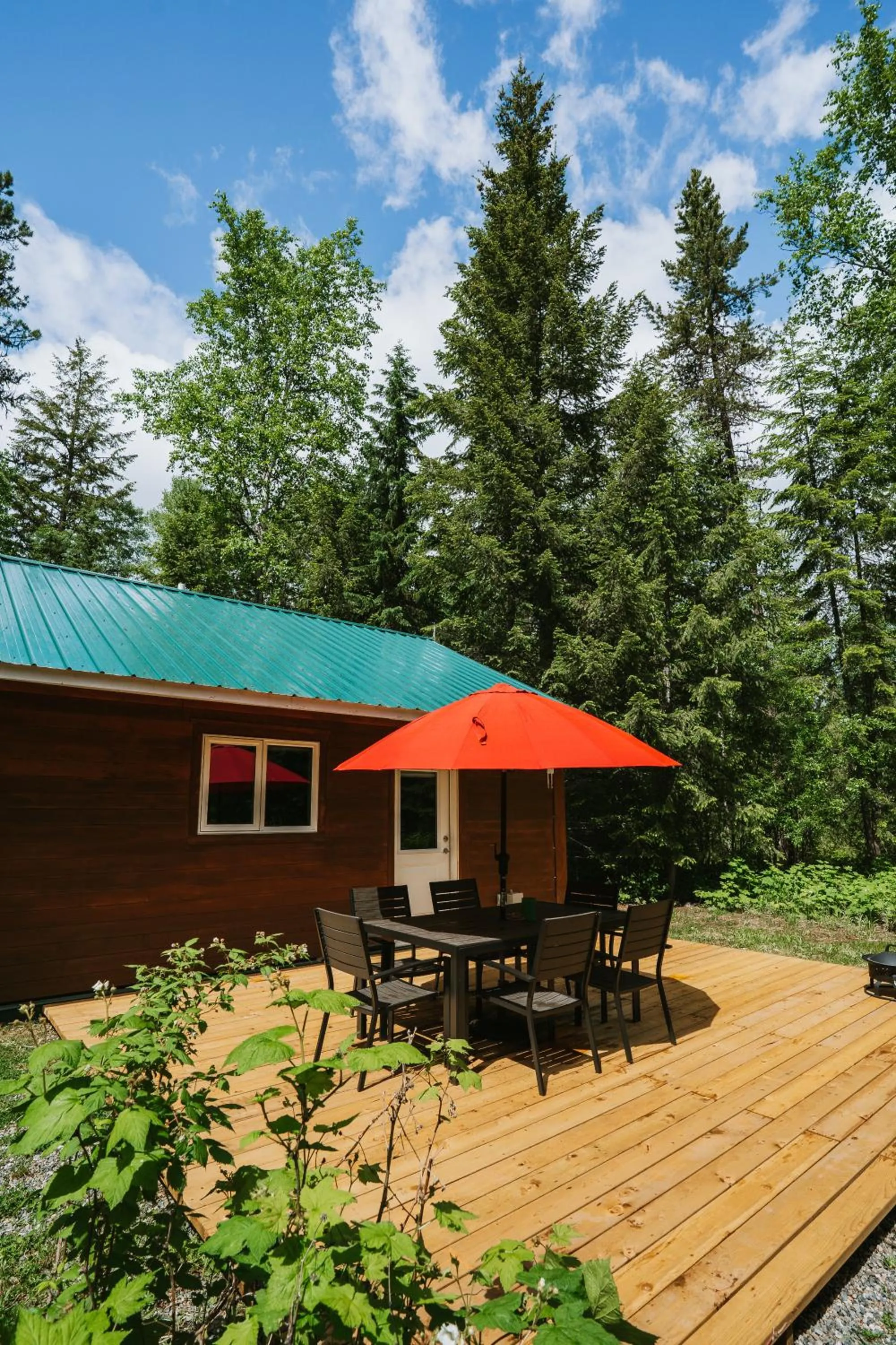 Patio in Across the Creek Cabins