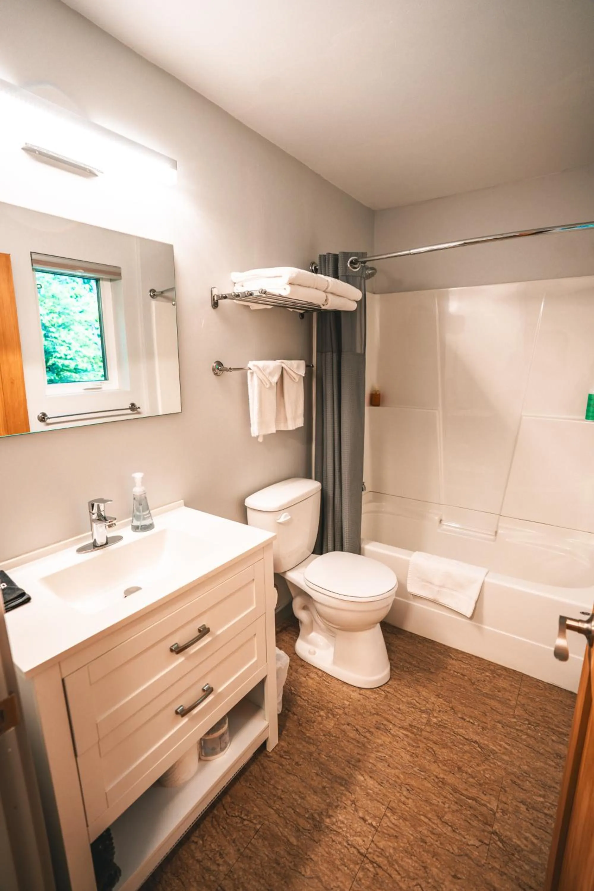 Bathroom in Across the Creek Cabins