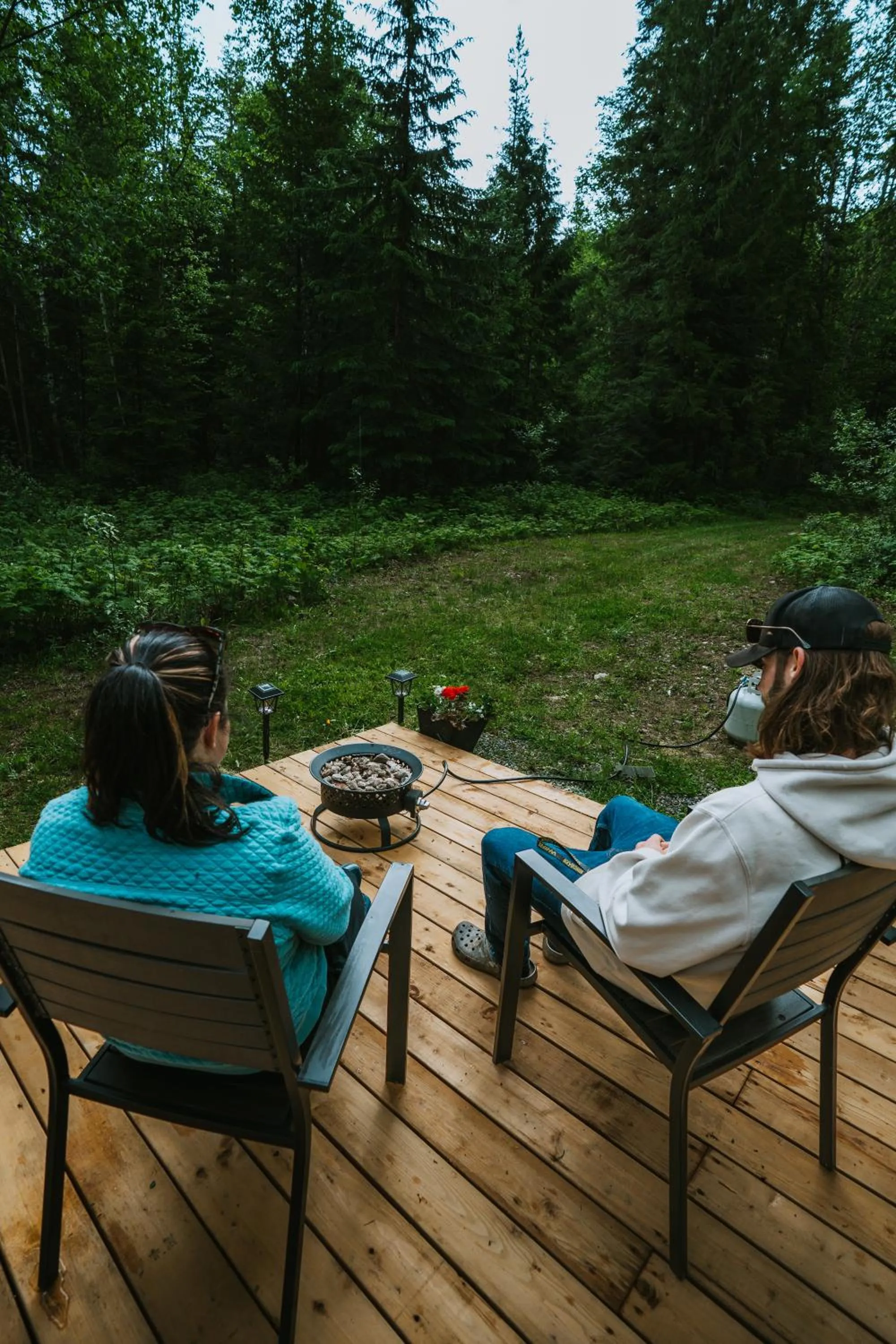 Patio in Across the Creek Cabins