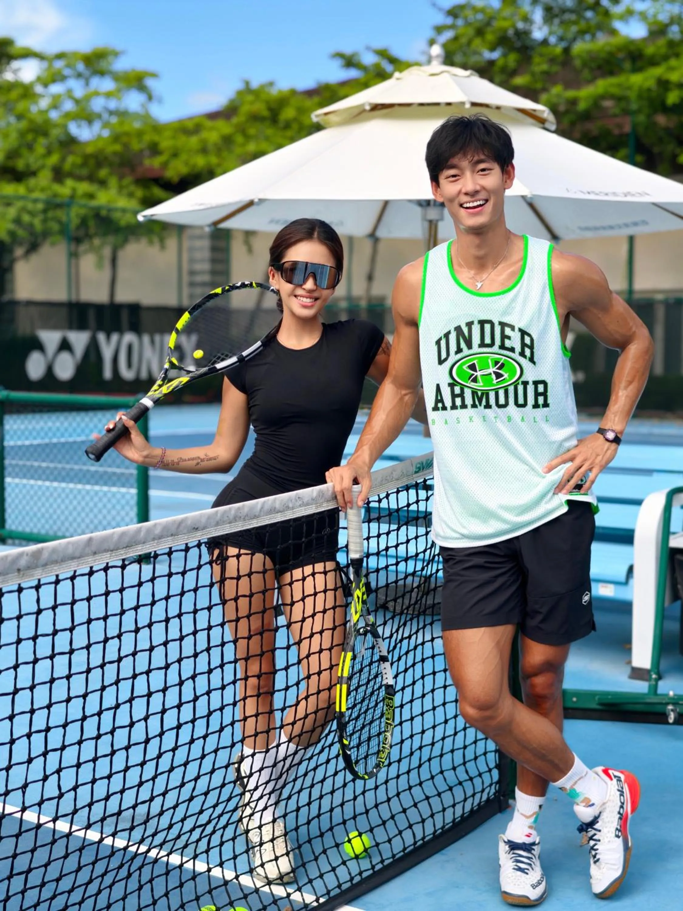 Tennis court in Le Méridien Shimei Bay Beach Resort & Spa