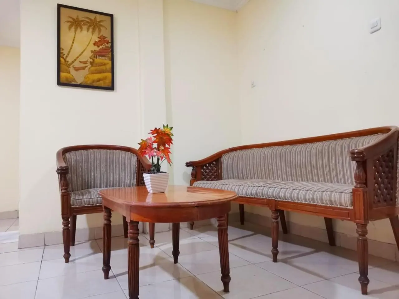 Seating area in Hotel Nusantara Indah Syariah