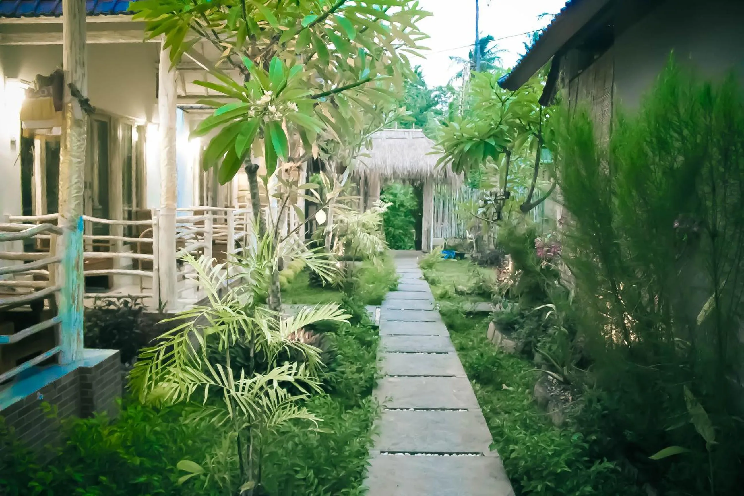 Garden view in Angels Bungalow Nusa Penida