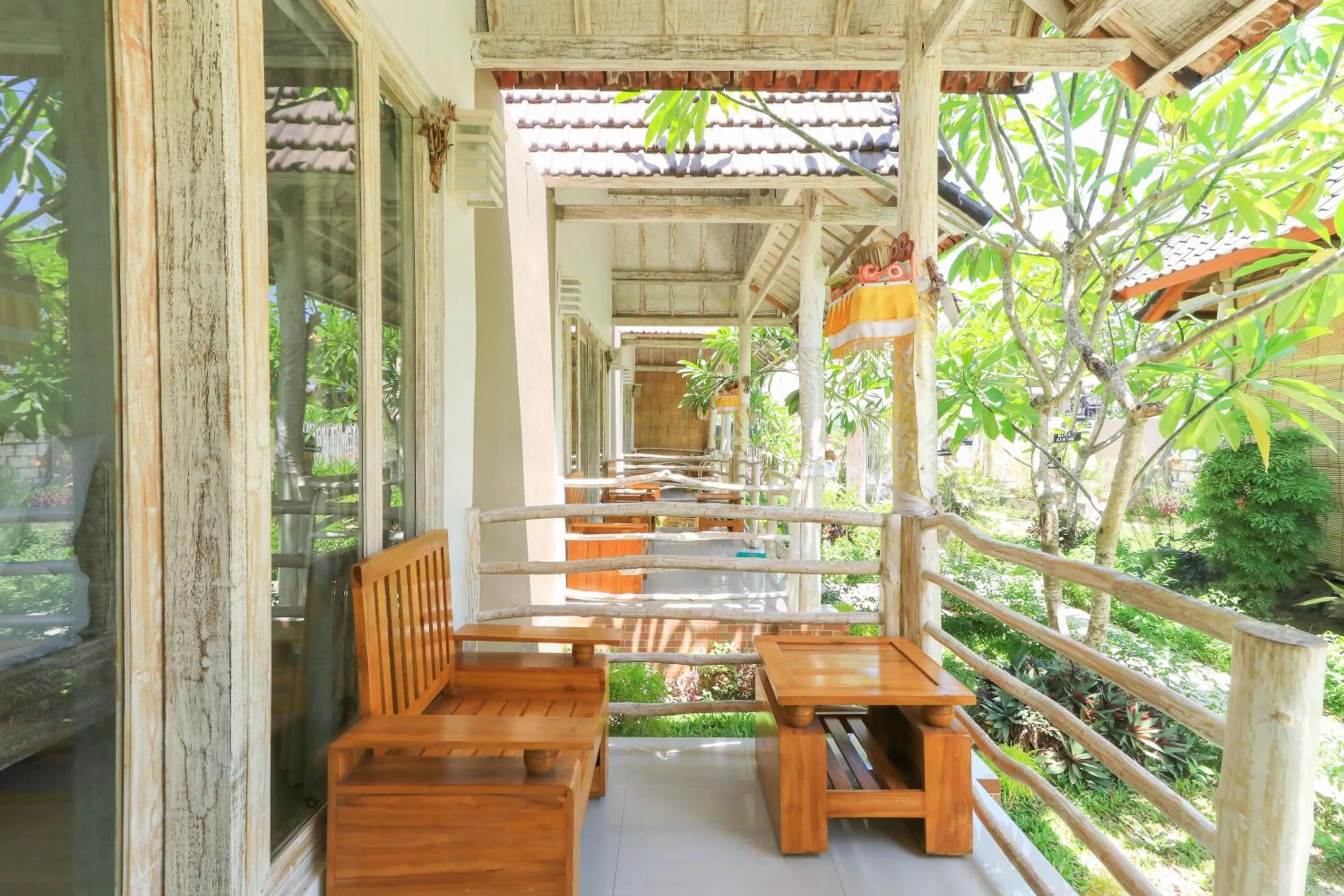 Balcony/Terrace in Angels Bungalow Nusa Penida