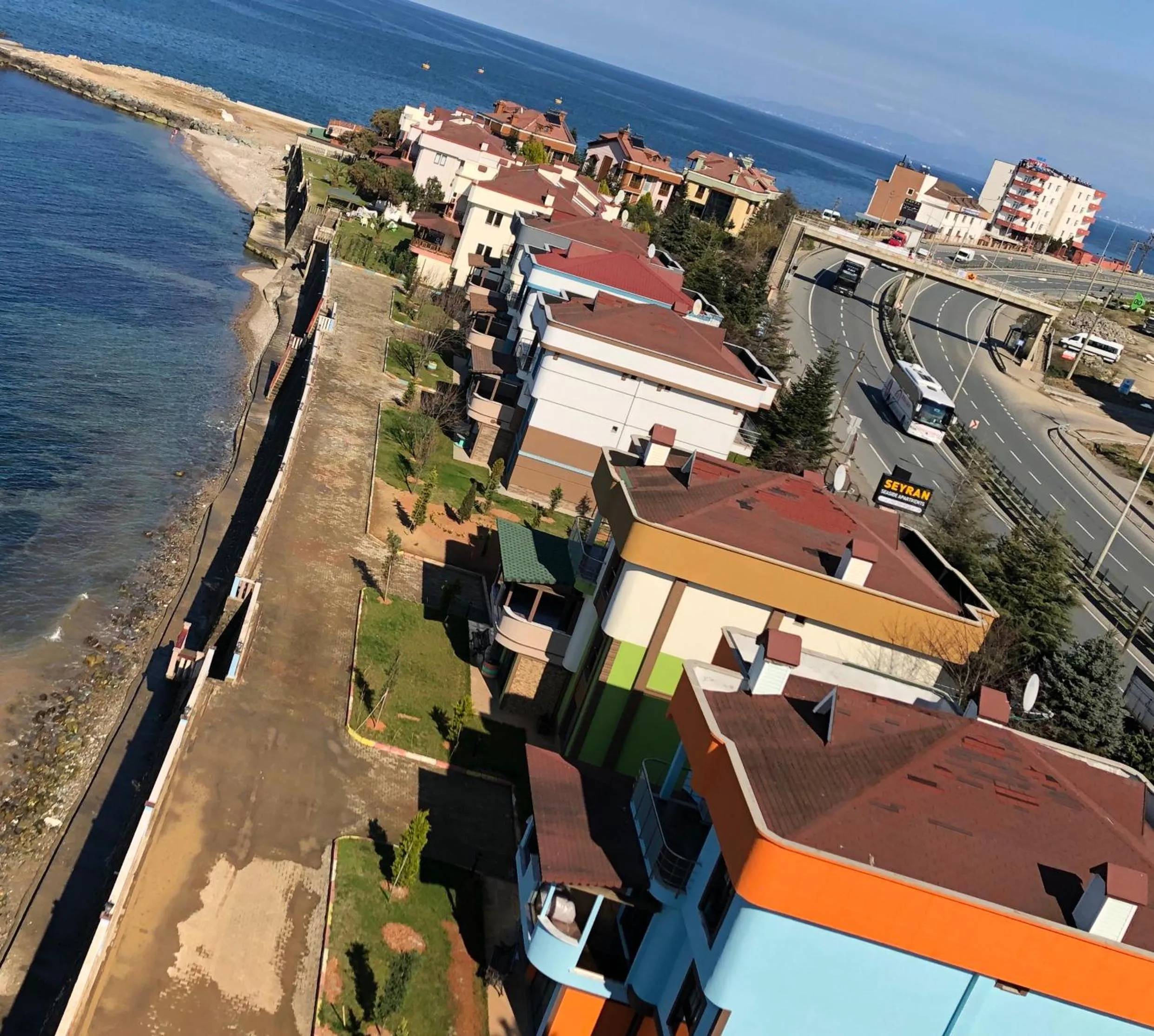 Bird's eye view in Seyran Seaside Apartments- 2-garden floor