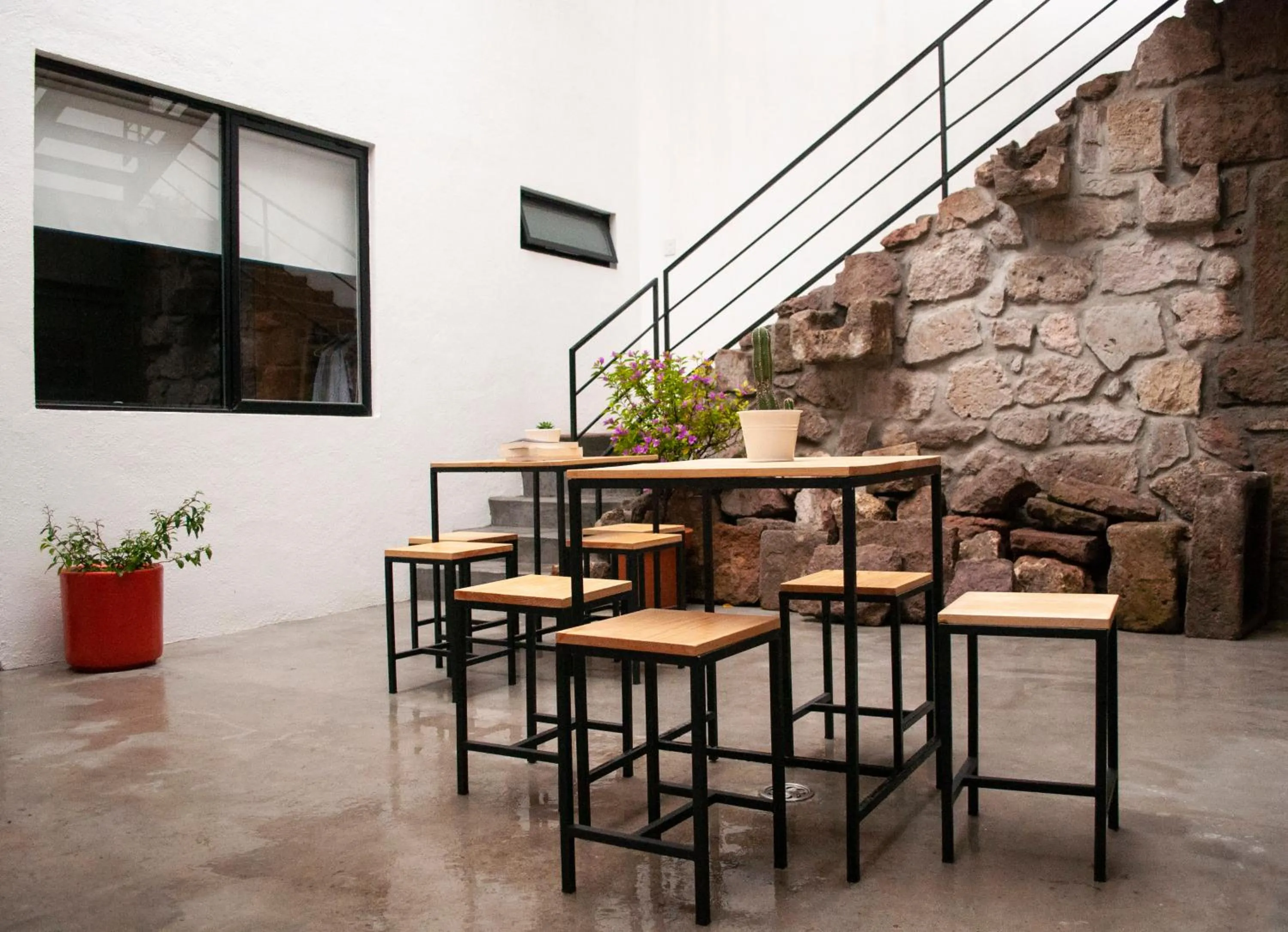 Patio in Romance City Hotel