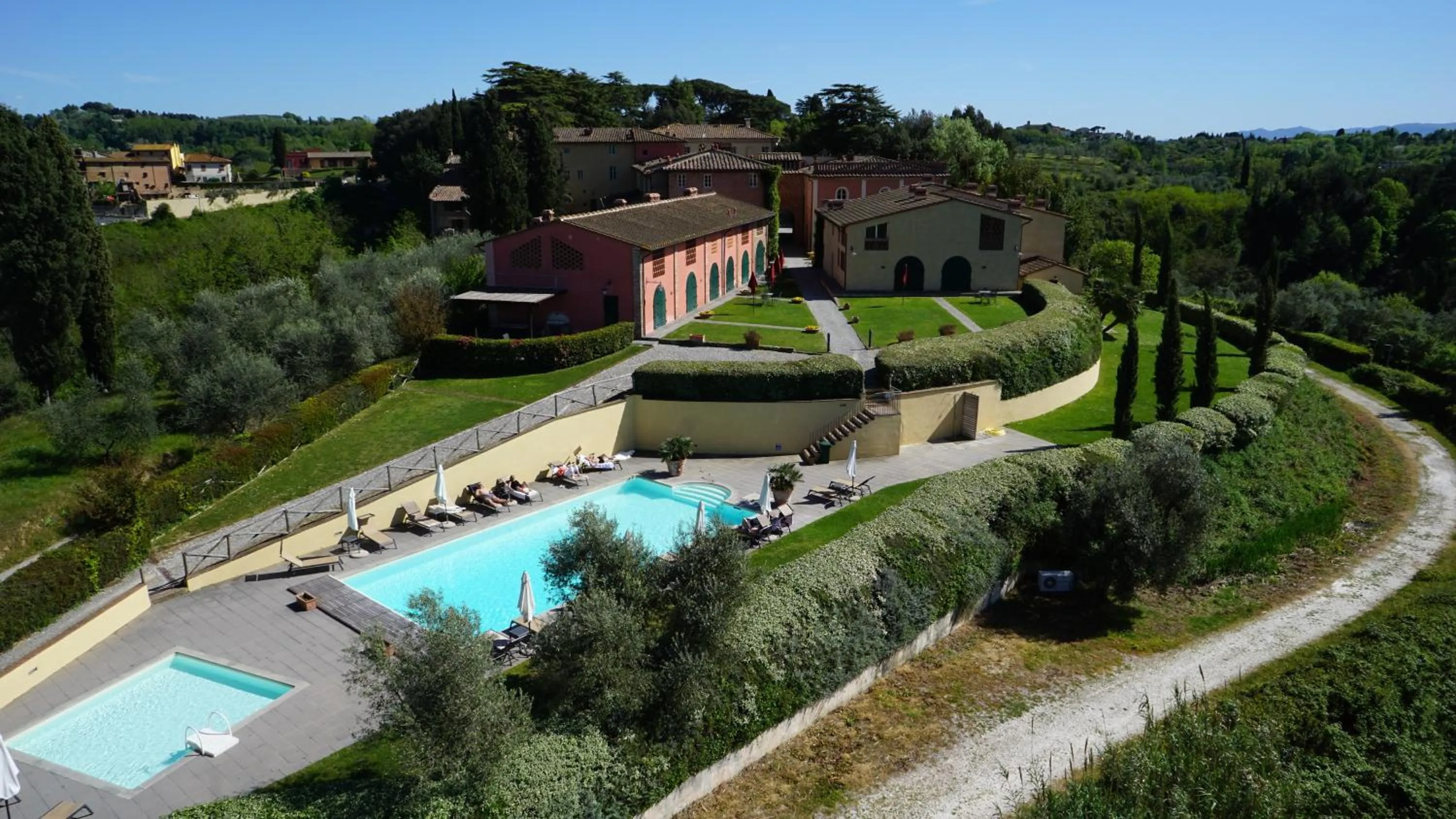 Bird's eye view in Borgo Colleoli Resort