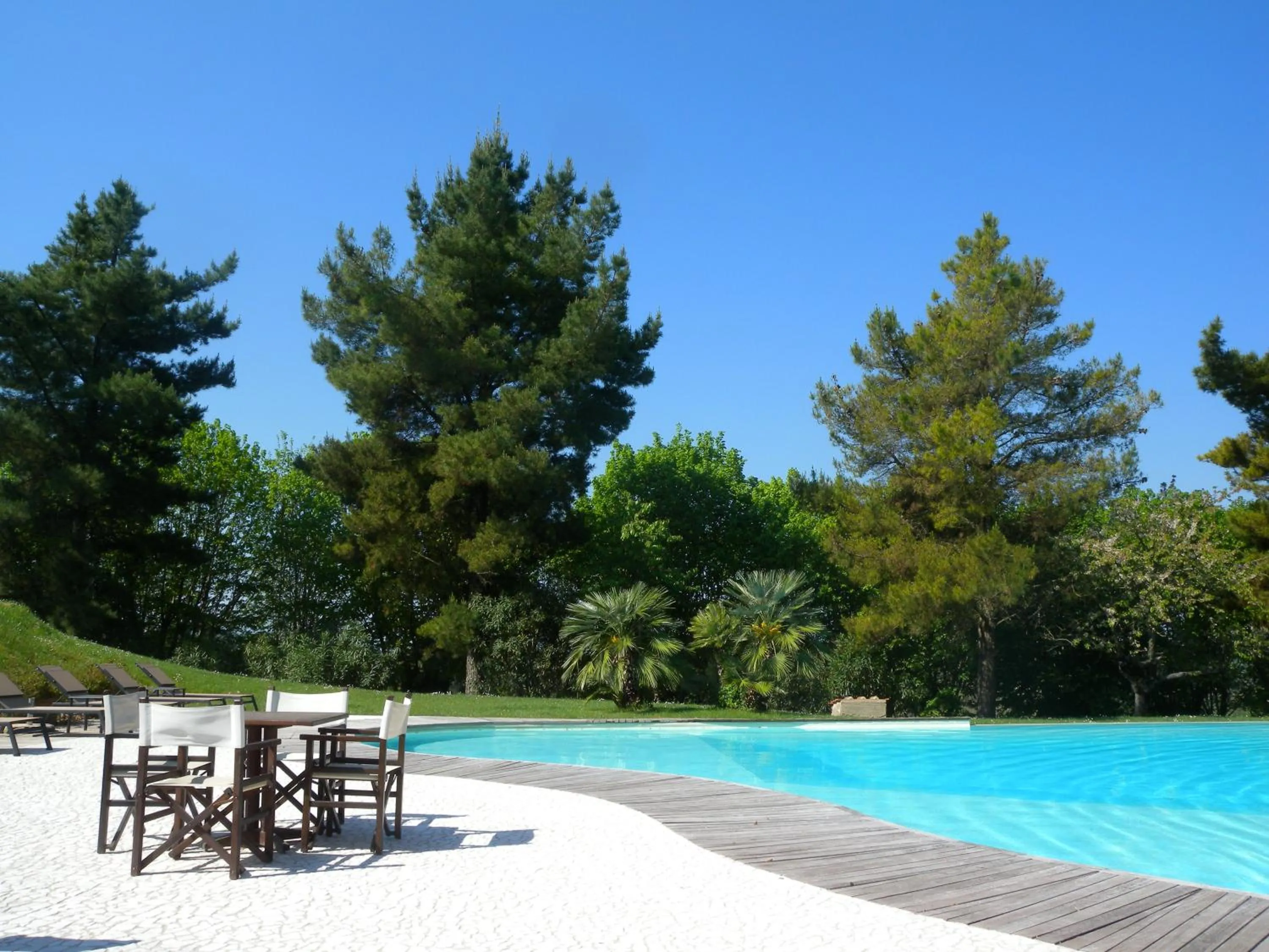 Pool view in Borgo Colleoli Resort