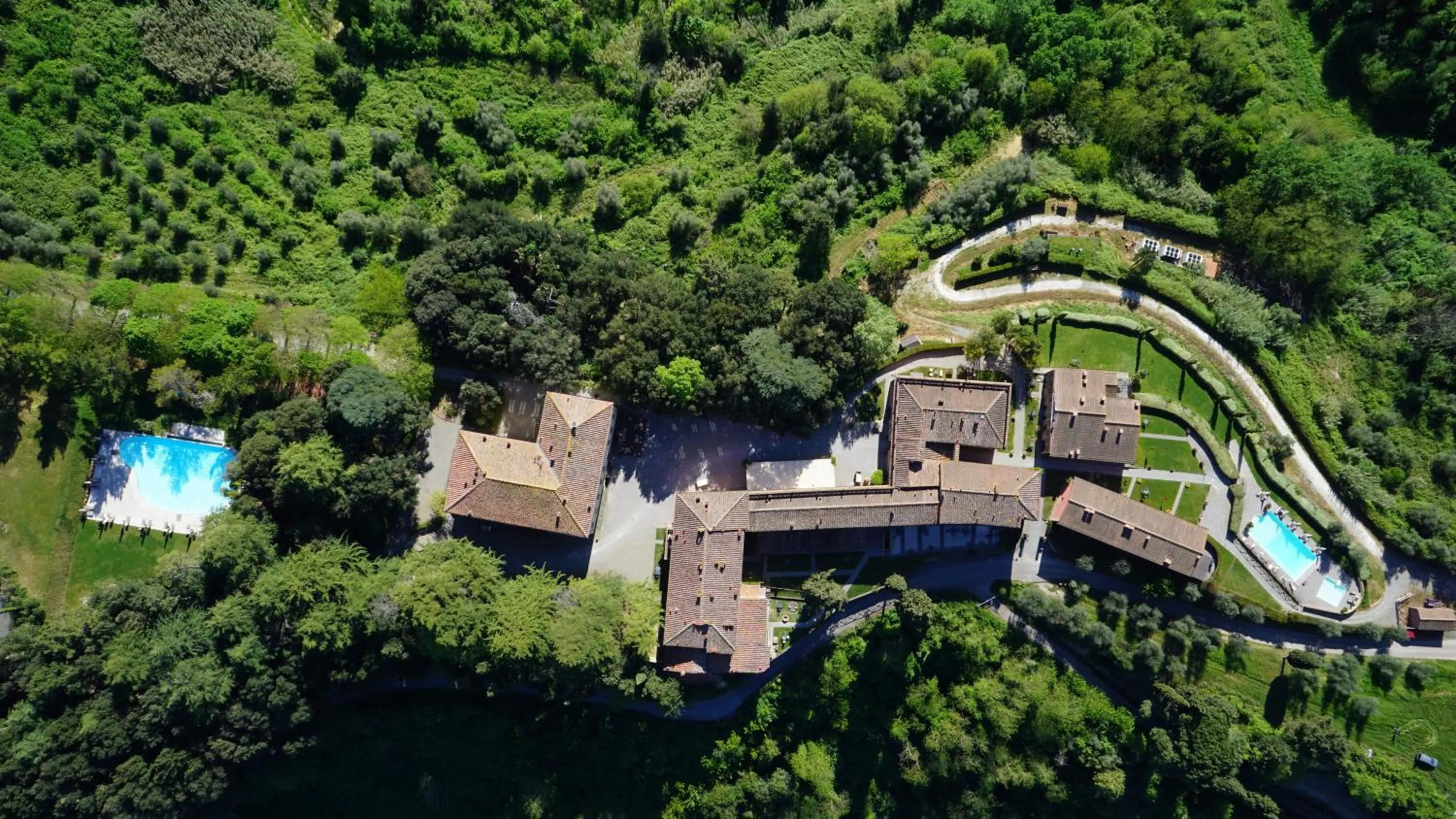 Bird's eye view in Borgo Colleoli Resort