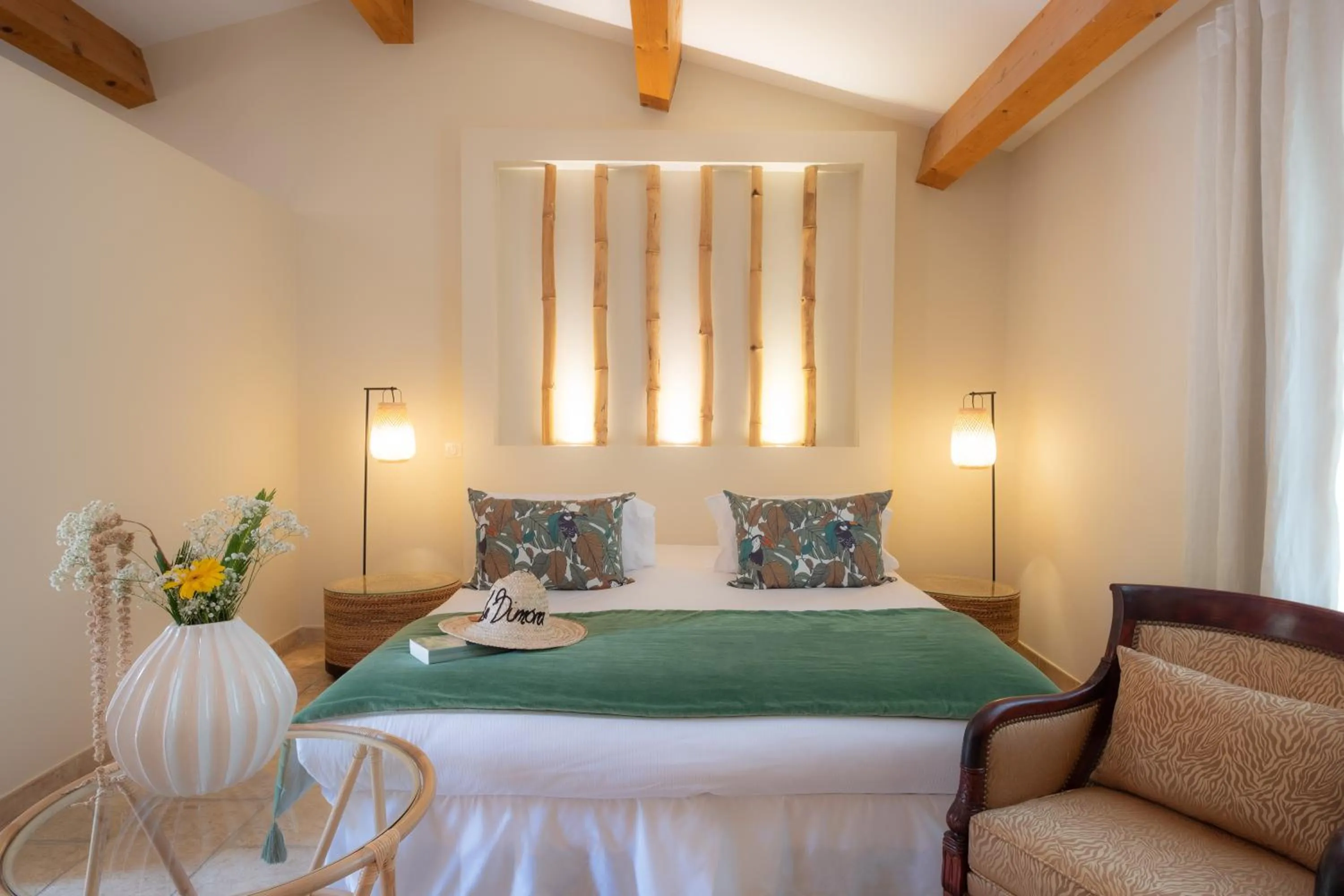 Bed in Hôtel La Dimora & Spa