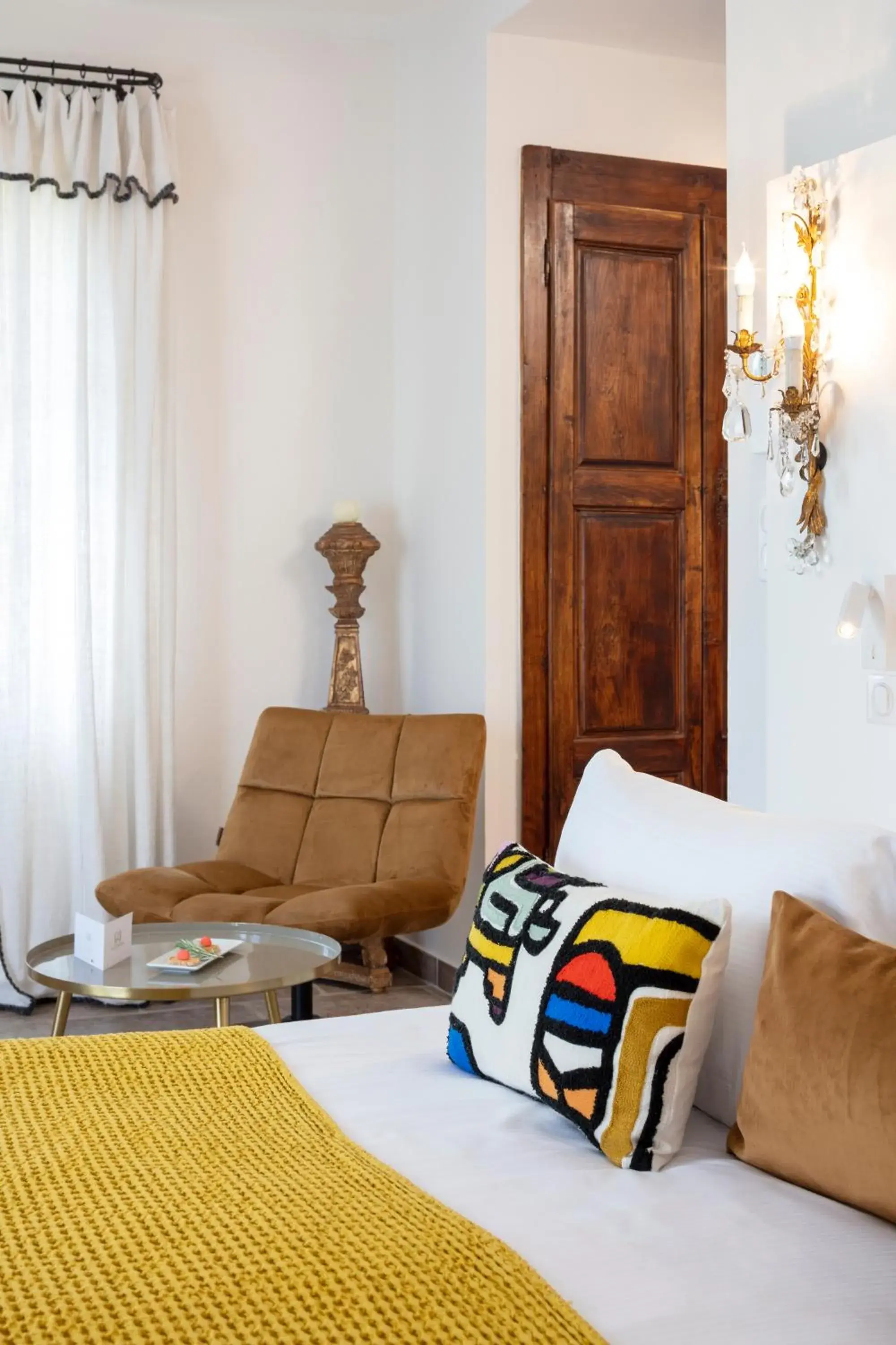 Bed in Hôtel La Dimora & Spa Bed in Hôtel La Dimora & Spa