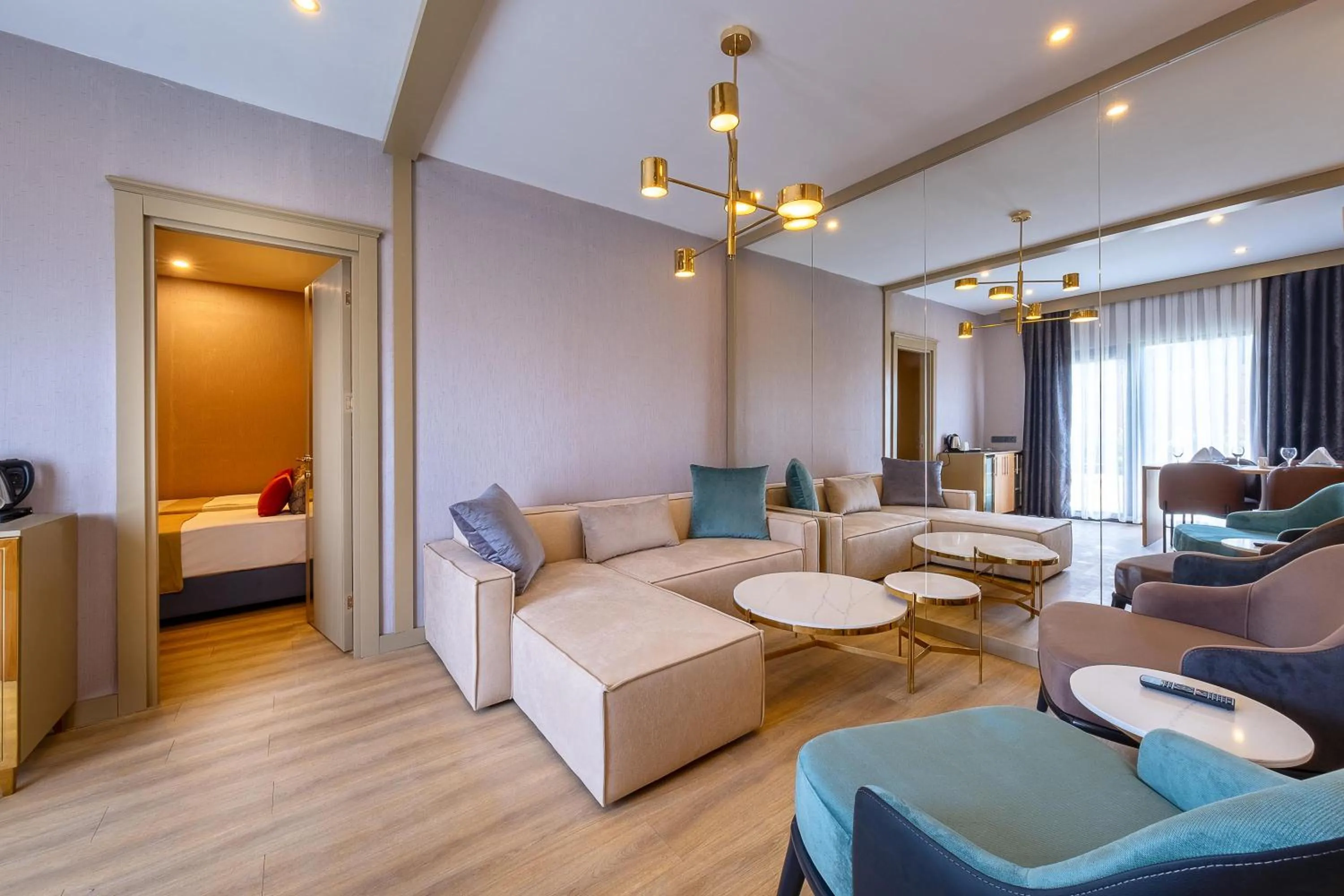 Living room in Lago Hotel