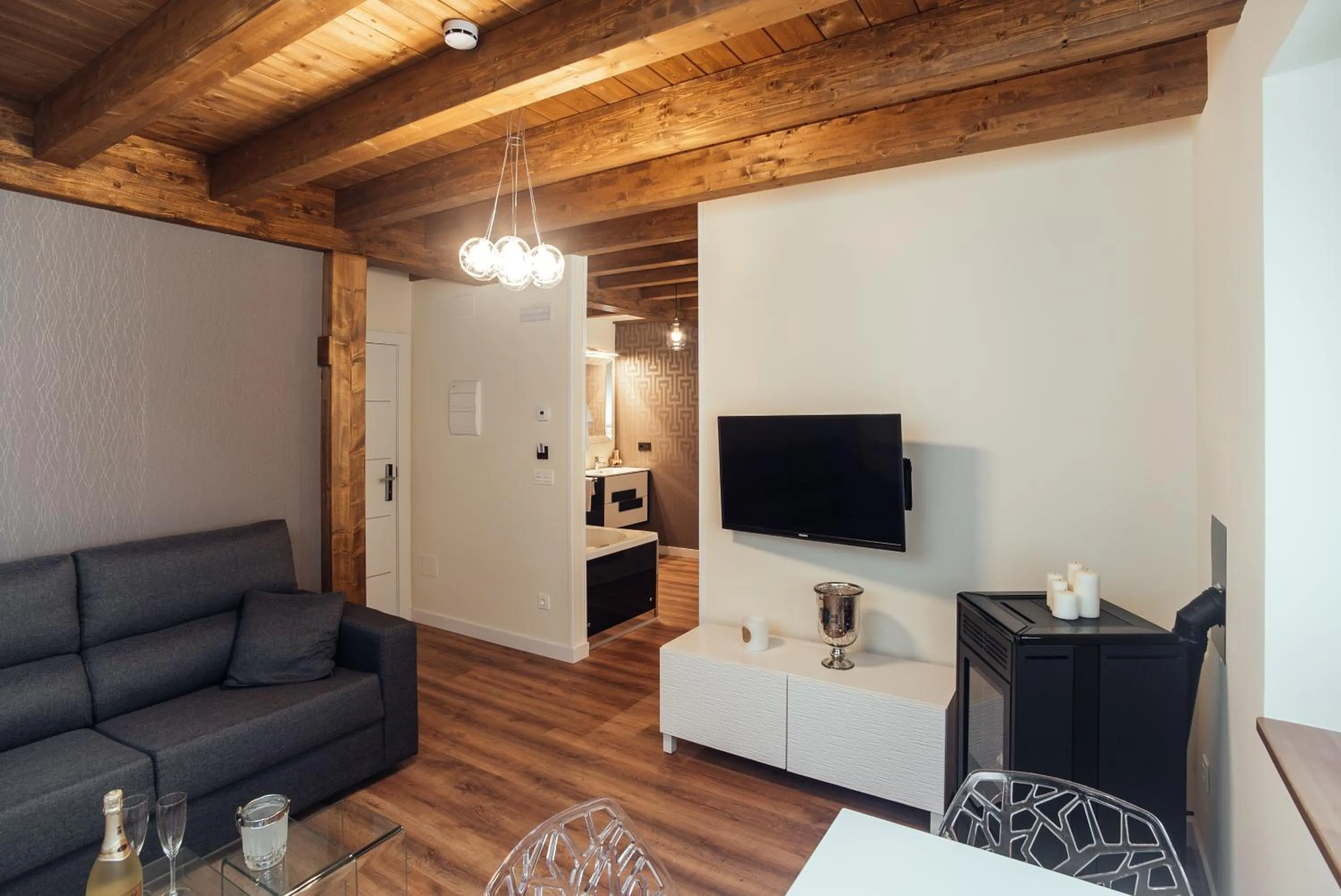 Living room in Hotel Rural Pinares de Soria