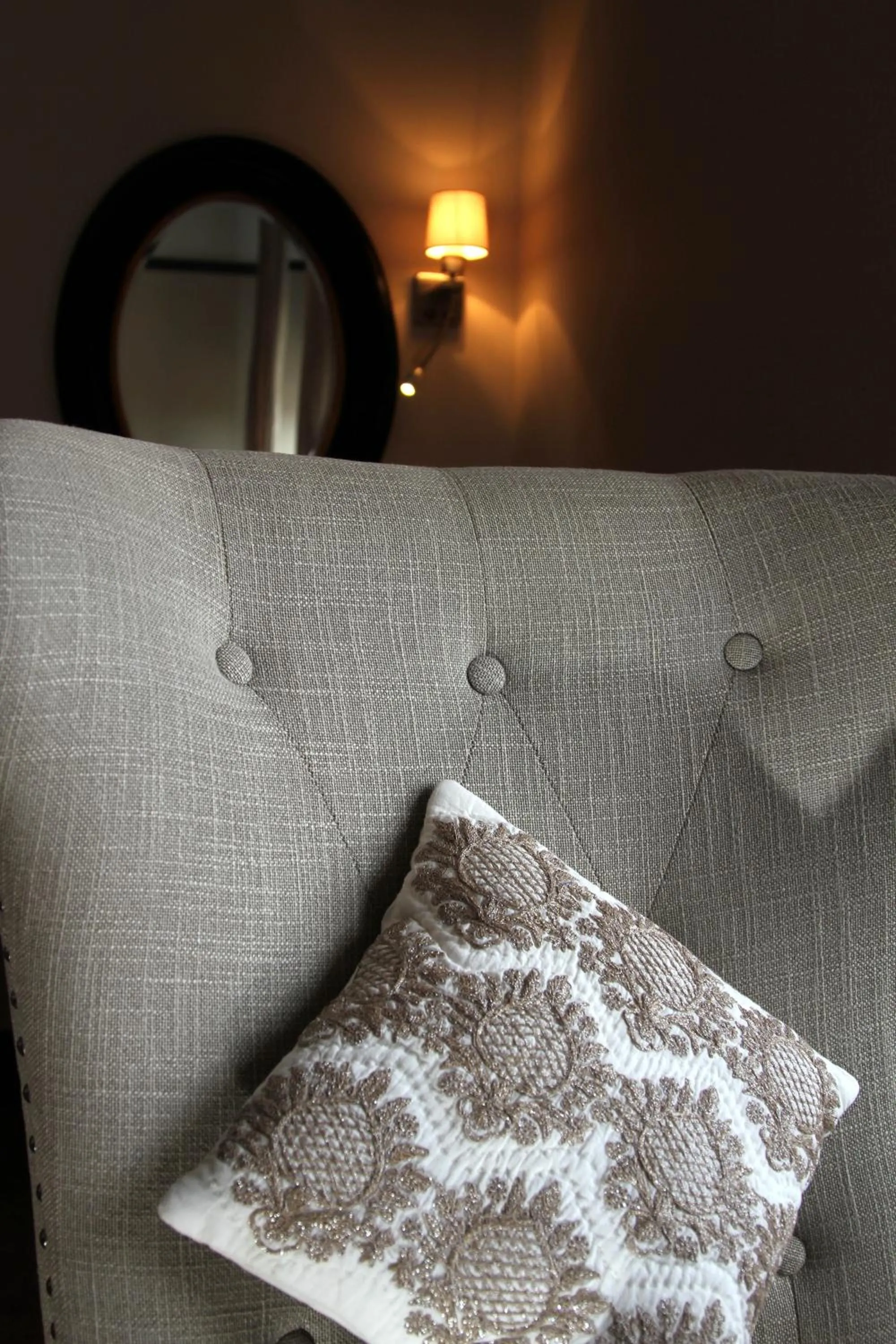 Decorative detail, Bed in West Highland Hotel