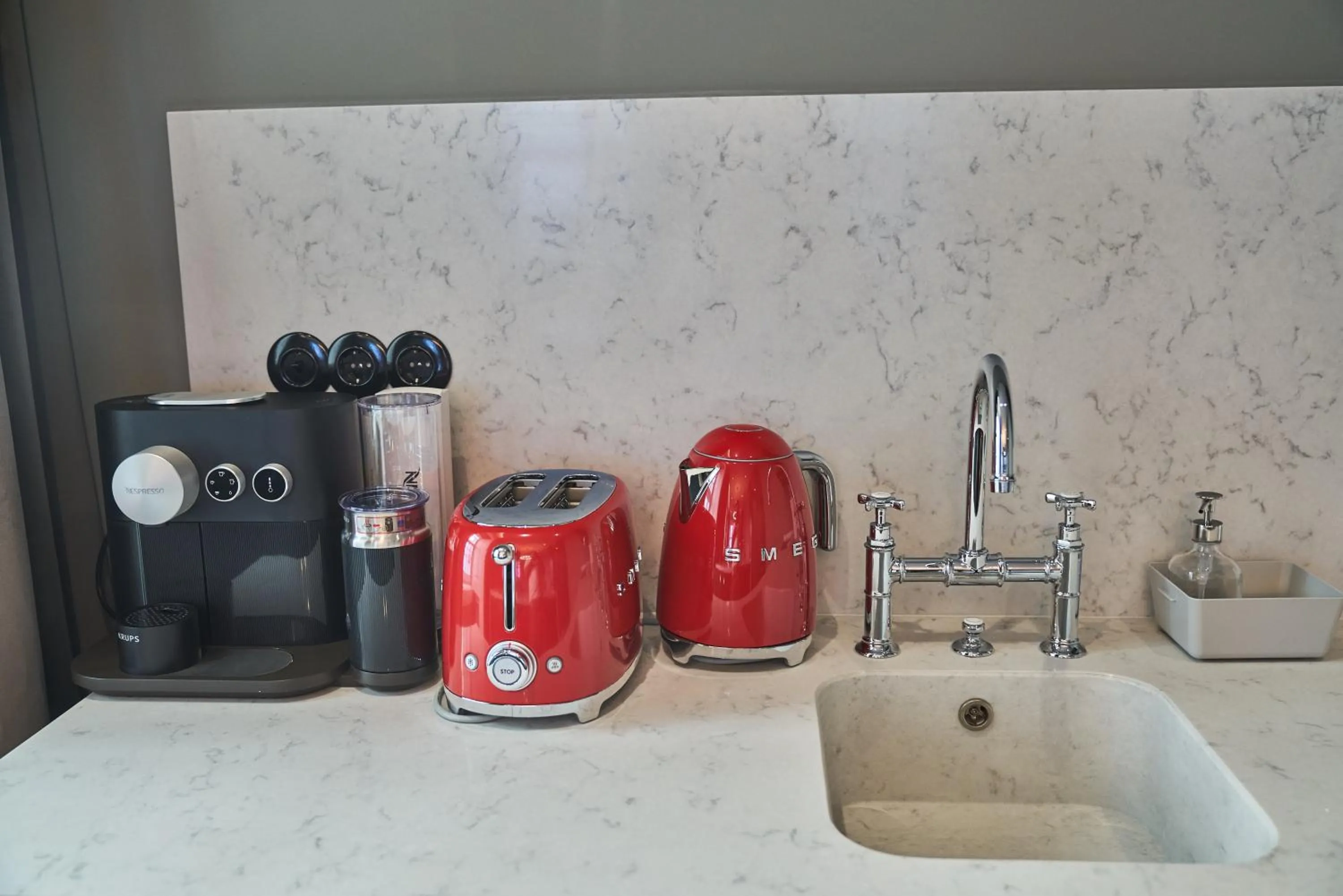 kitchen in O Artista Suites by Europe