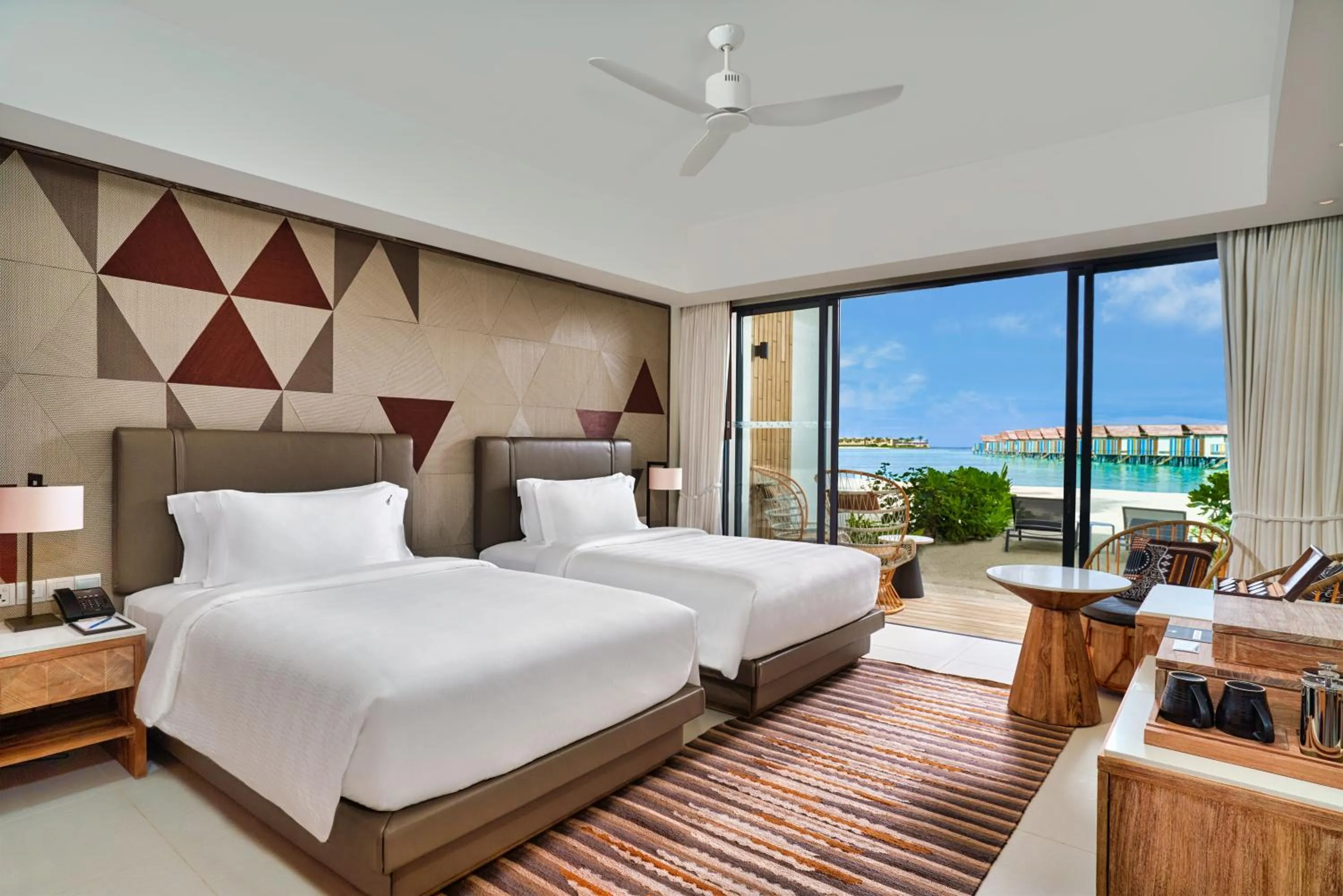 Bedroom, Bed in Hard Rock Hotel Maldives - FREE transfer for stays until 21st Dec 2025 and 11th Jan to 30th Apr 2026
