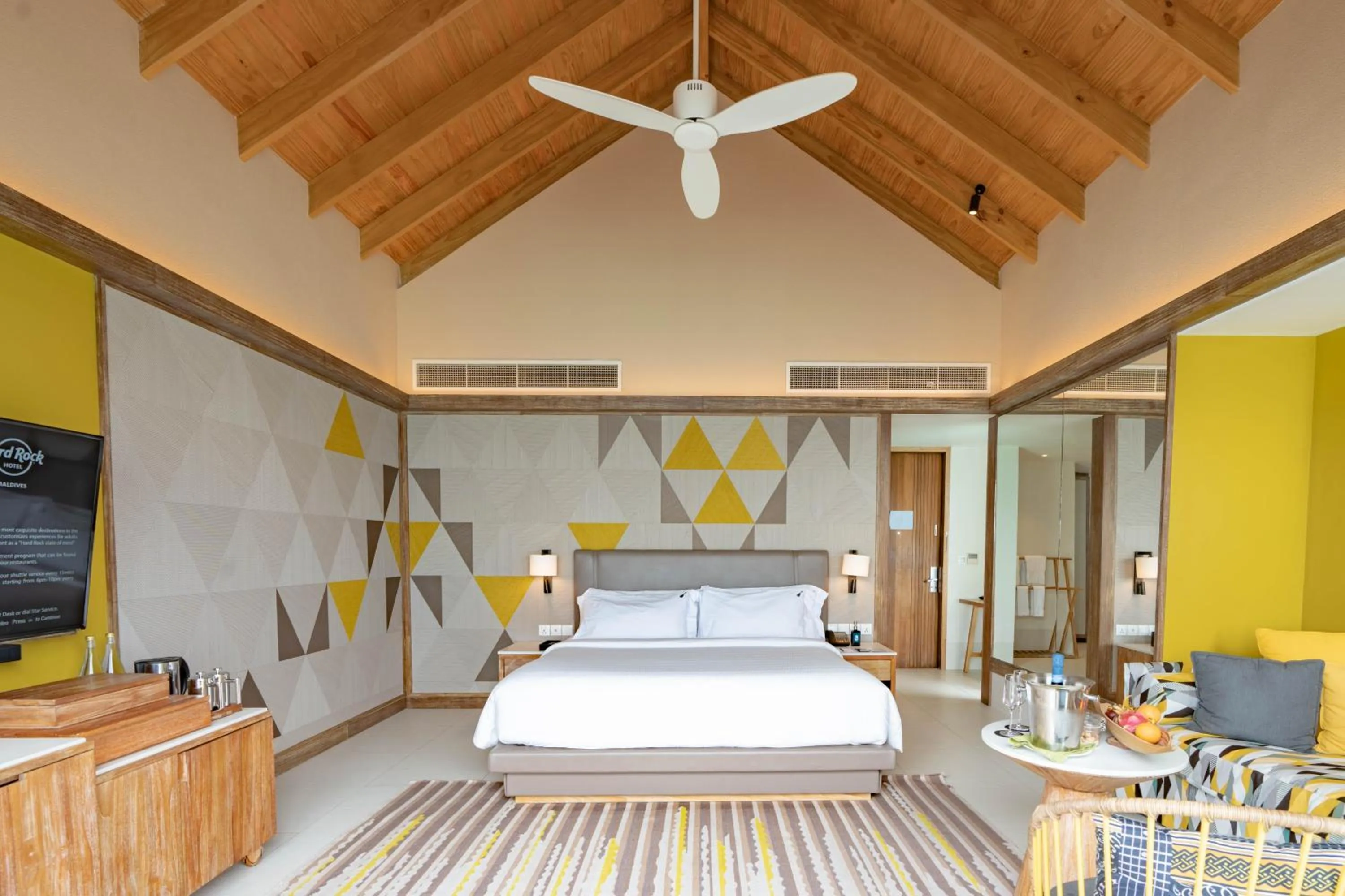 Photo of the whole room, Bed in Hard Rock Hotel Maldives - FREE transfer for stays until 21st Dec 2025 and 11th Jan to 30th Apr 2026