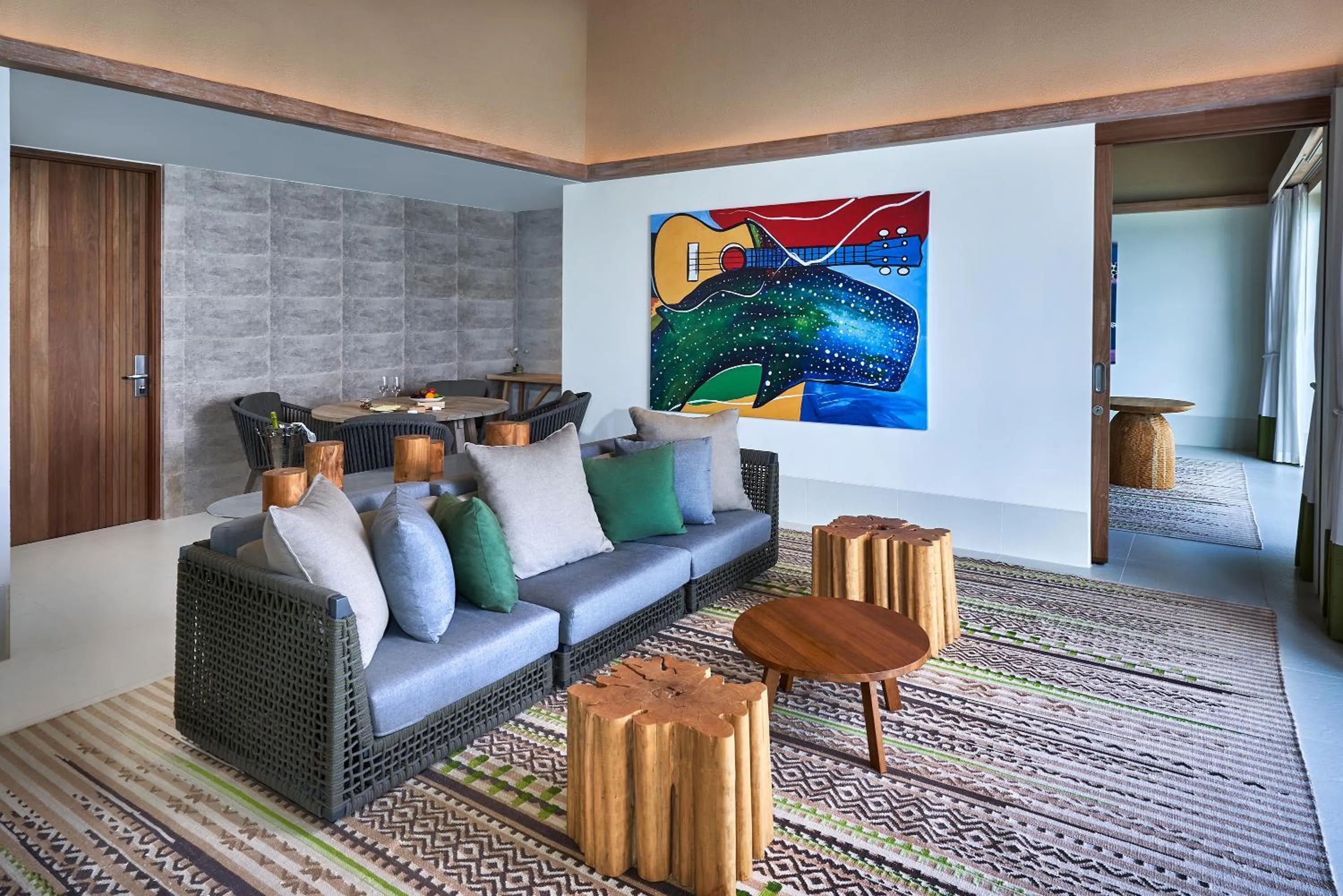 Living room in Hard Rock Hotel Maldives - FREE transfer for stays from 01st Mar to 31st Oct 2026