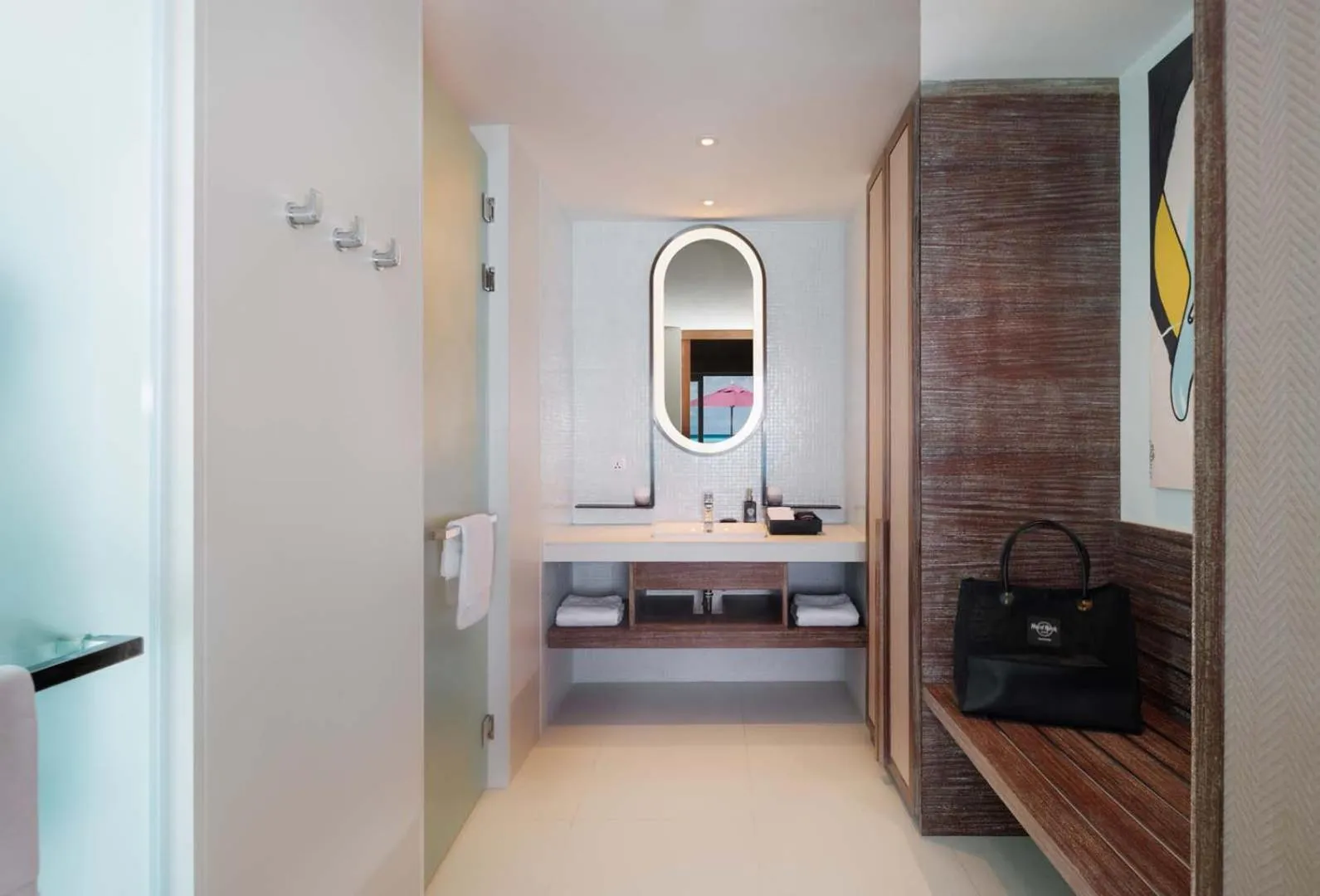 Bathroom, Bed in Hard Rock Hotel Maldives - FREE transfer for stays until 21st Dec 2025 and 11th Jan to 30th Apr 2026