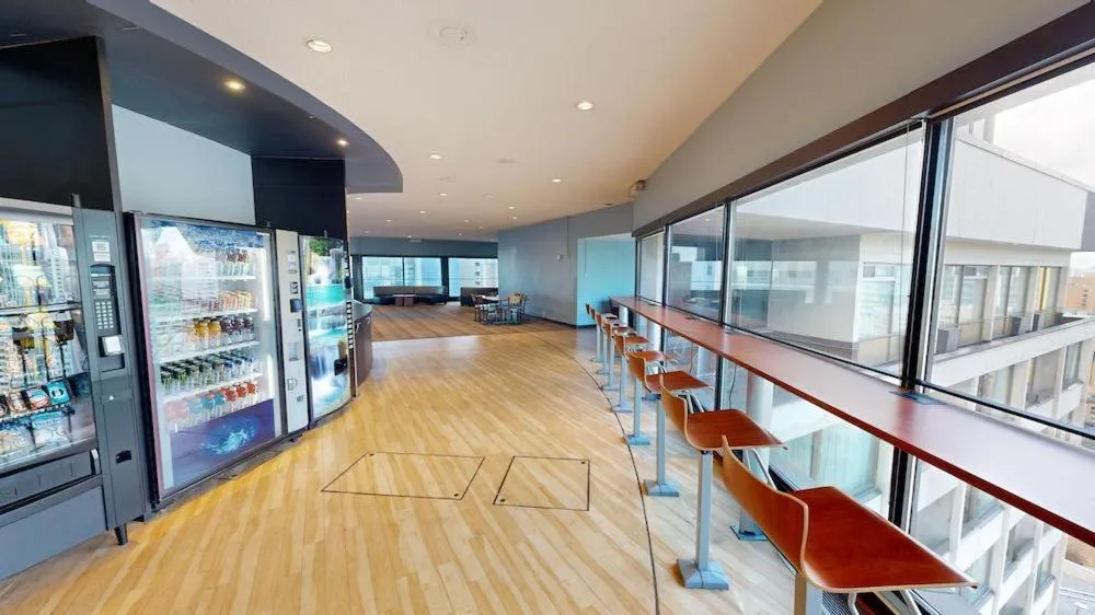 Communal lounge/ TV room in Chestnut Residence and Conference Centre - University of Toronto