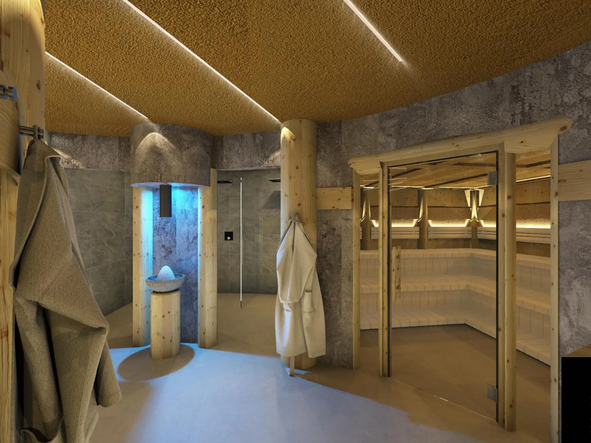 Spa and wellness centre/facilities in Hotel Rodella