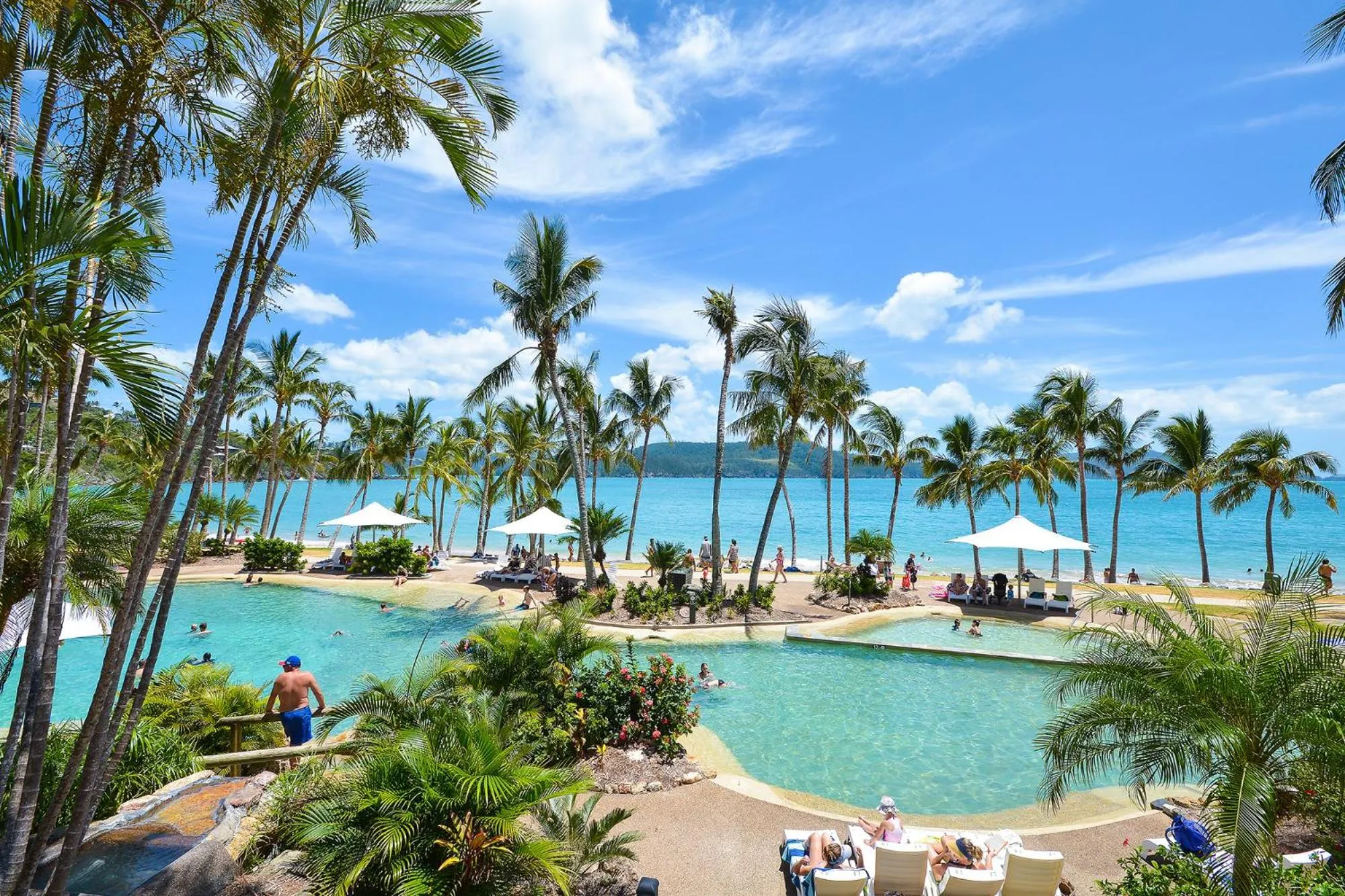 Swimming pool in Lagoon Beachfront Lodge 202 on Hamilton Island by HamoRent