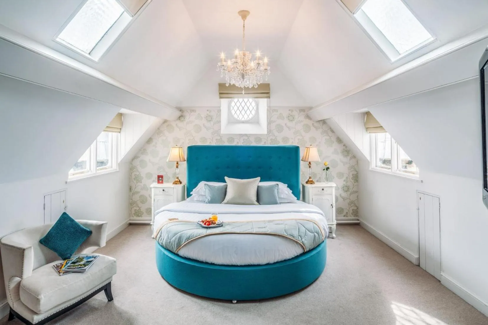 View (from property/room), Bed in Château Rhianfa