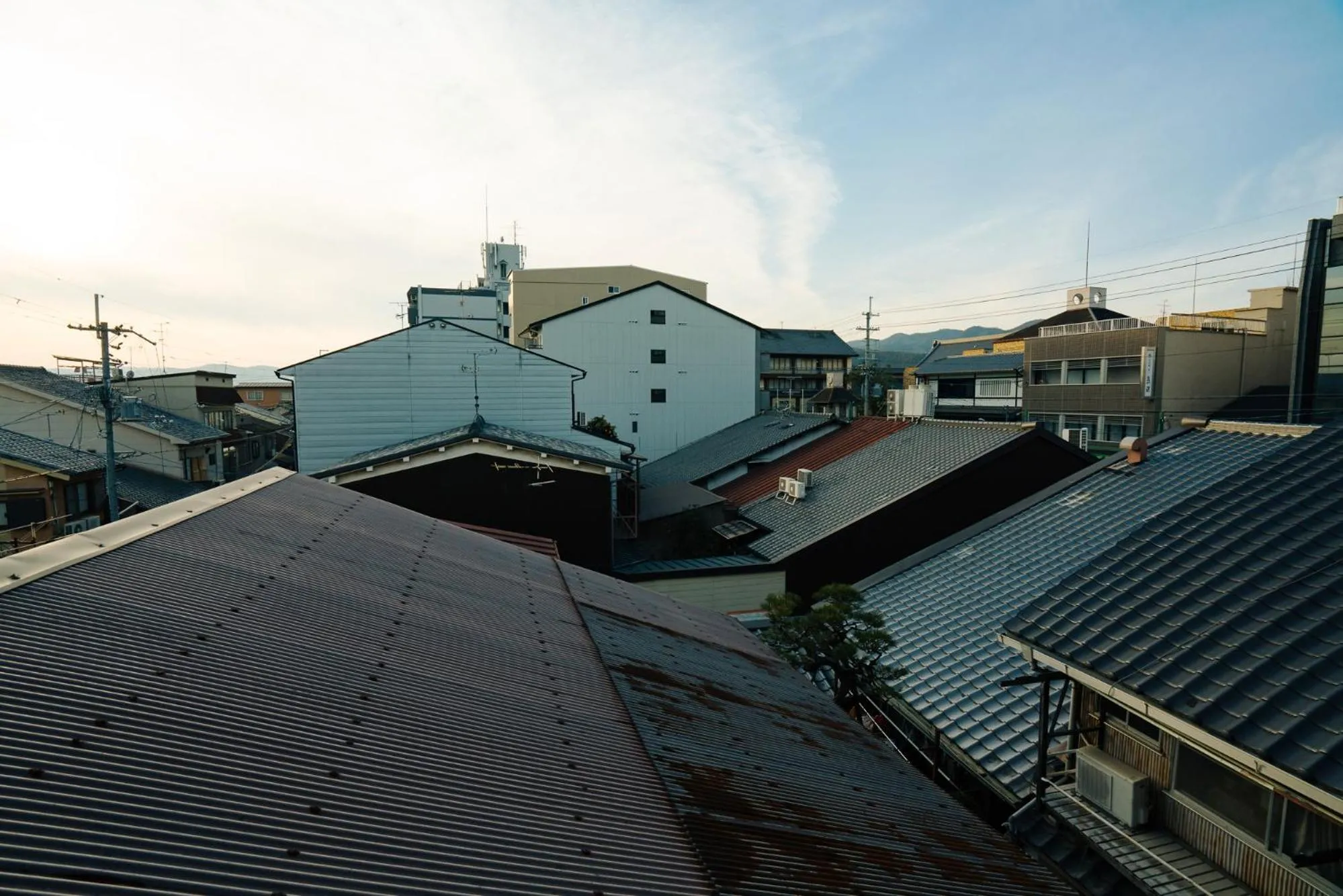 Quiet street view in Ben's Guesthouse Kyoto