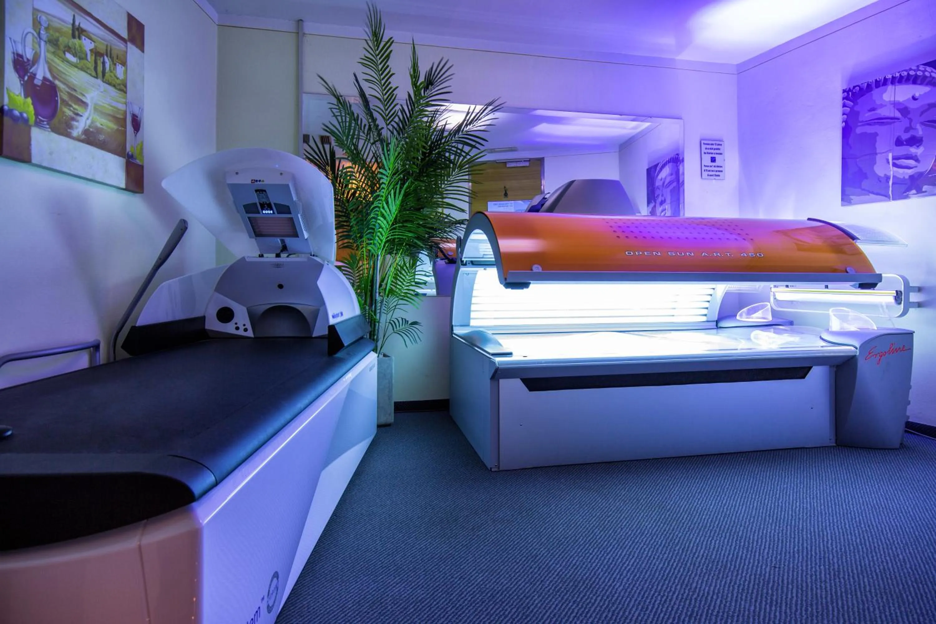 Solarium, Bed in Hotel Engel