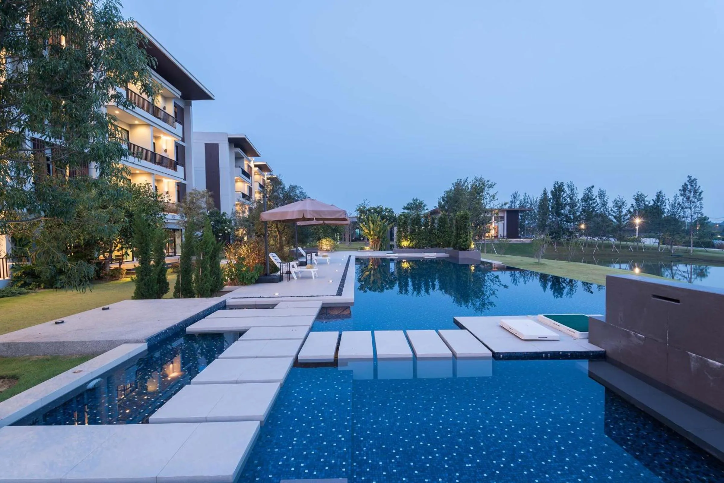 Pool view in Green Ville Laguna Hotel