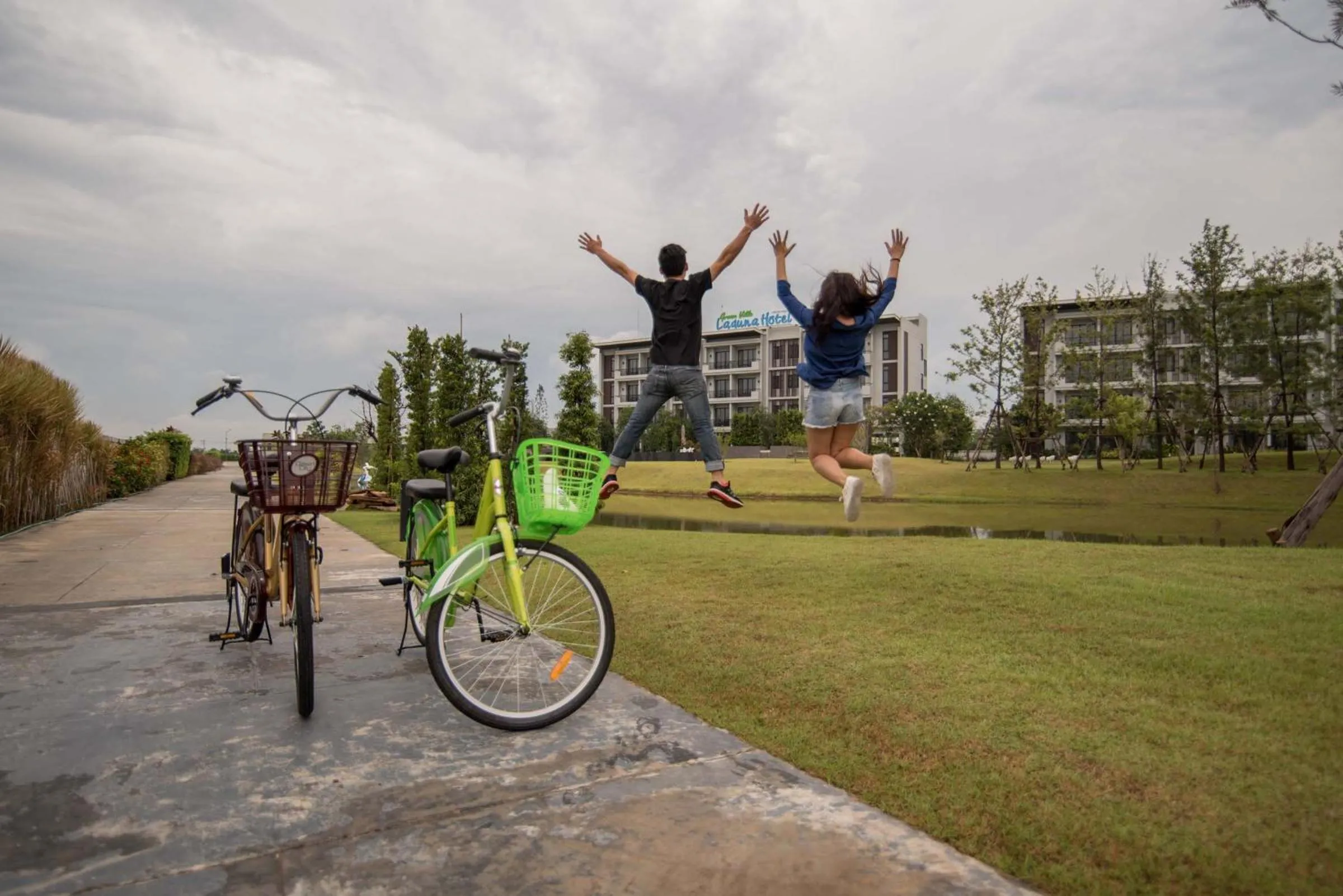People in Green Ville Laguna Hotel