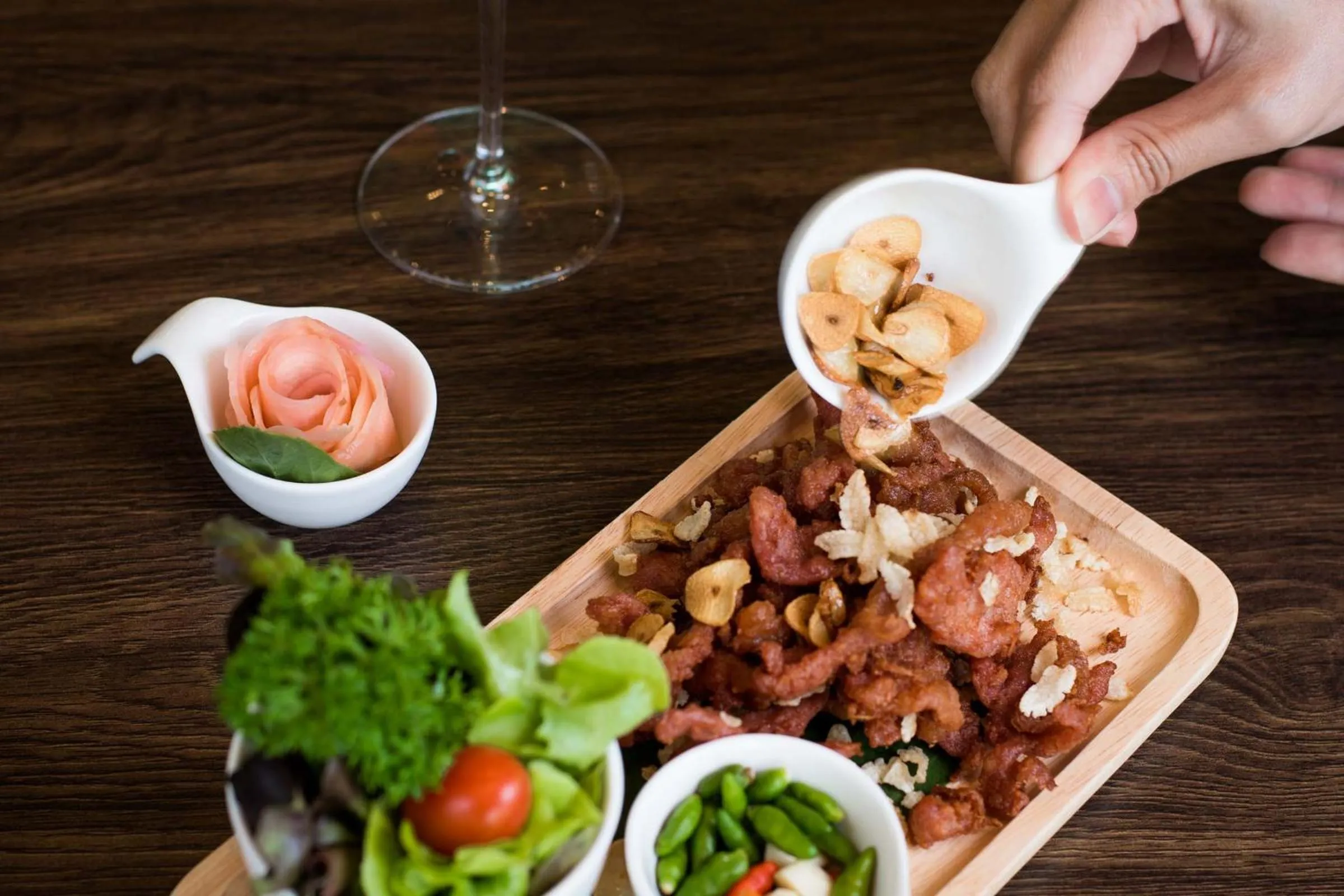 Food in Green Ville Laguna Hotel